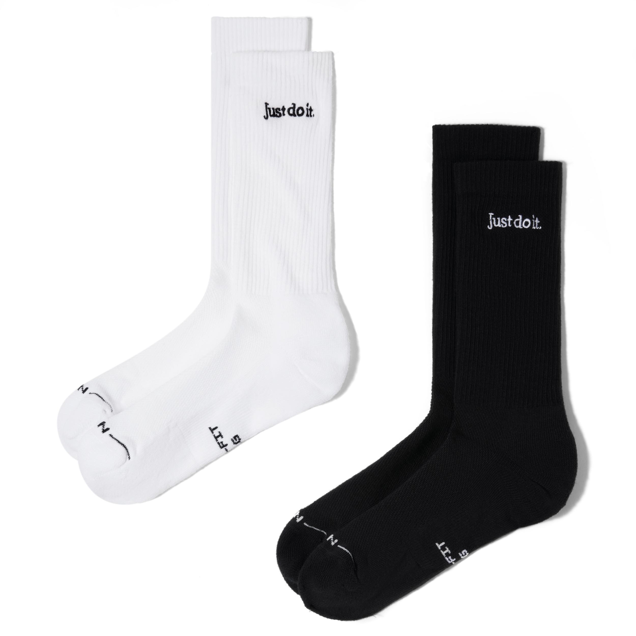 Nike Unisex Everyday Elevated Crew Socks (2 Pairs) by NIKE