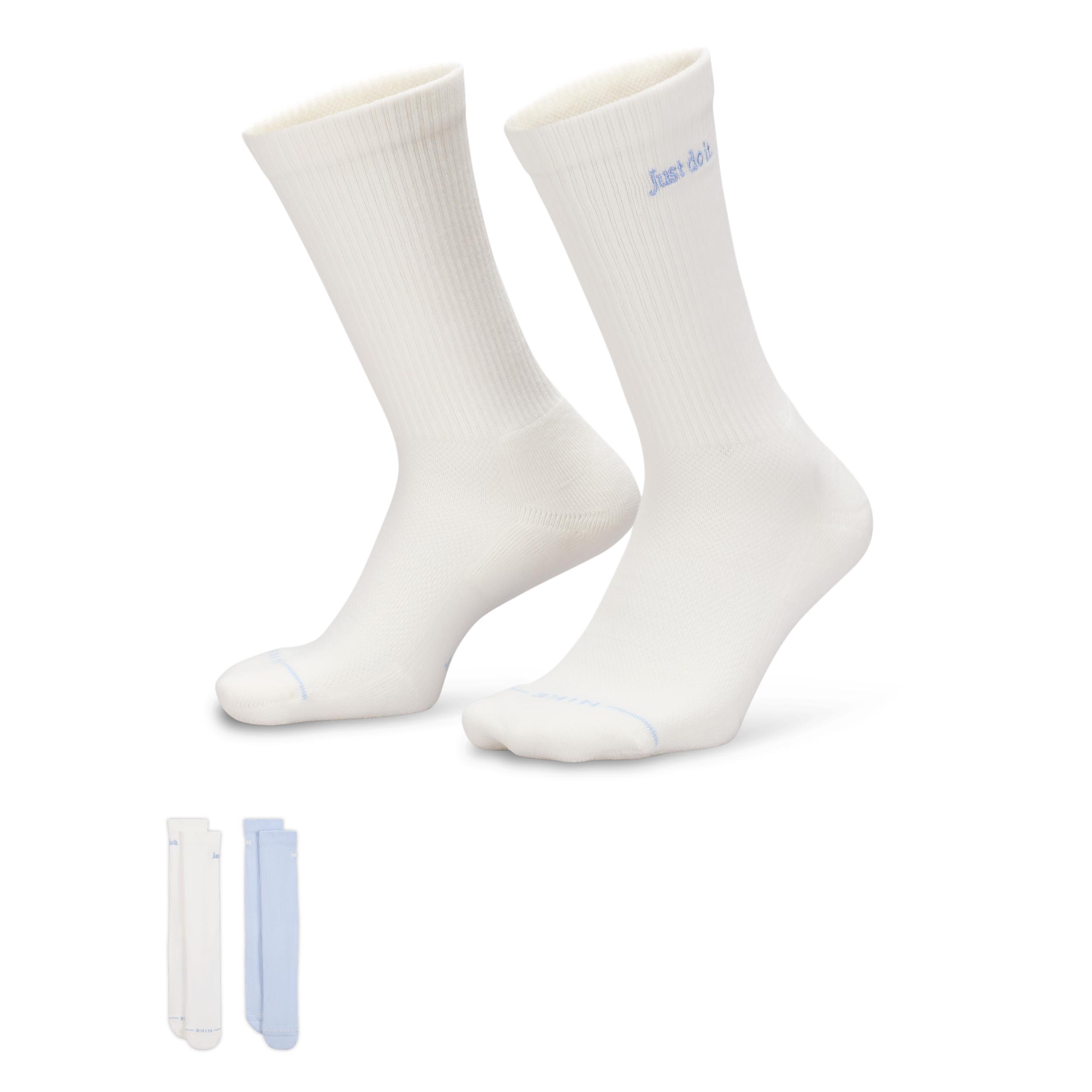 Nike Unisex Everyday Elevated Crew Socks (2 Pairs) by NIKE