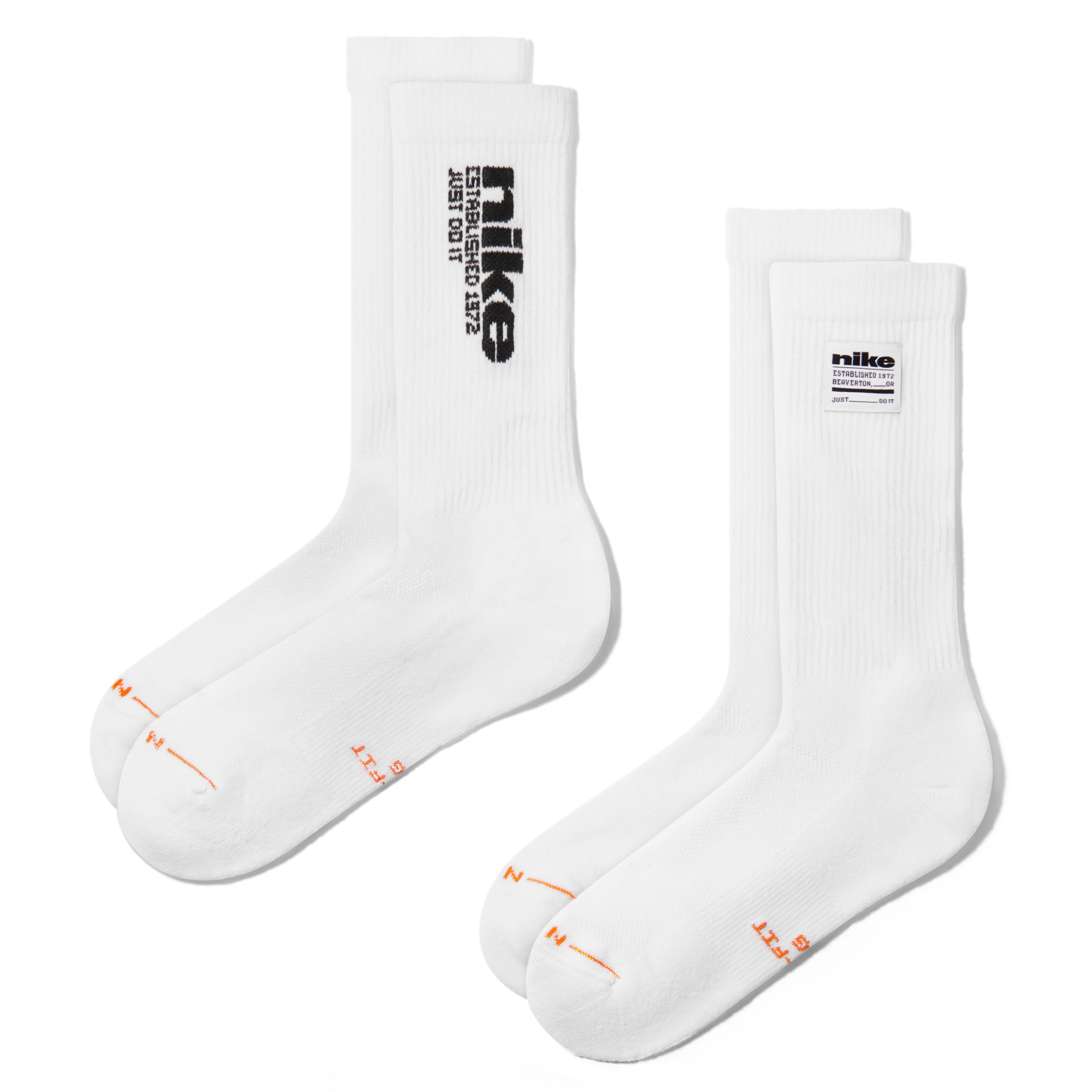 Nike Unisex Everyday Elevated Crew Socks (2 Pairs) by NIKE