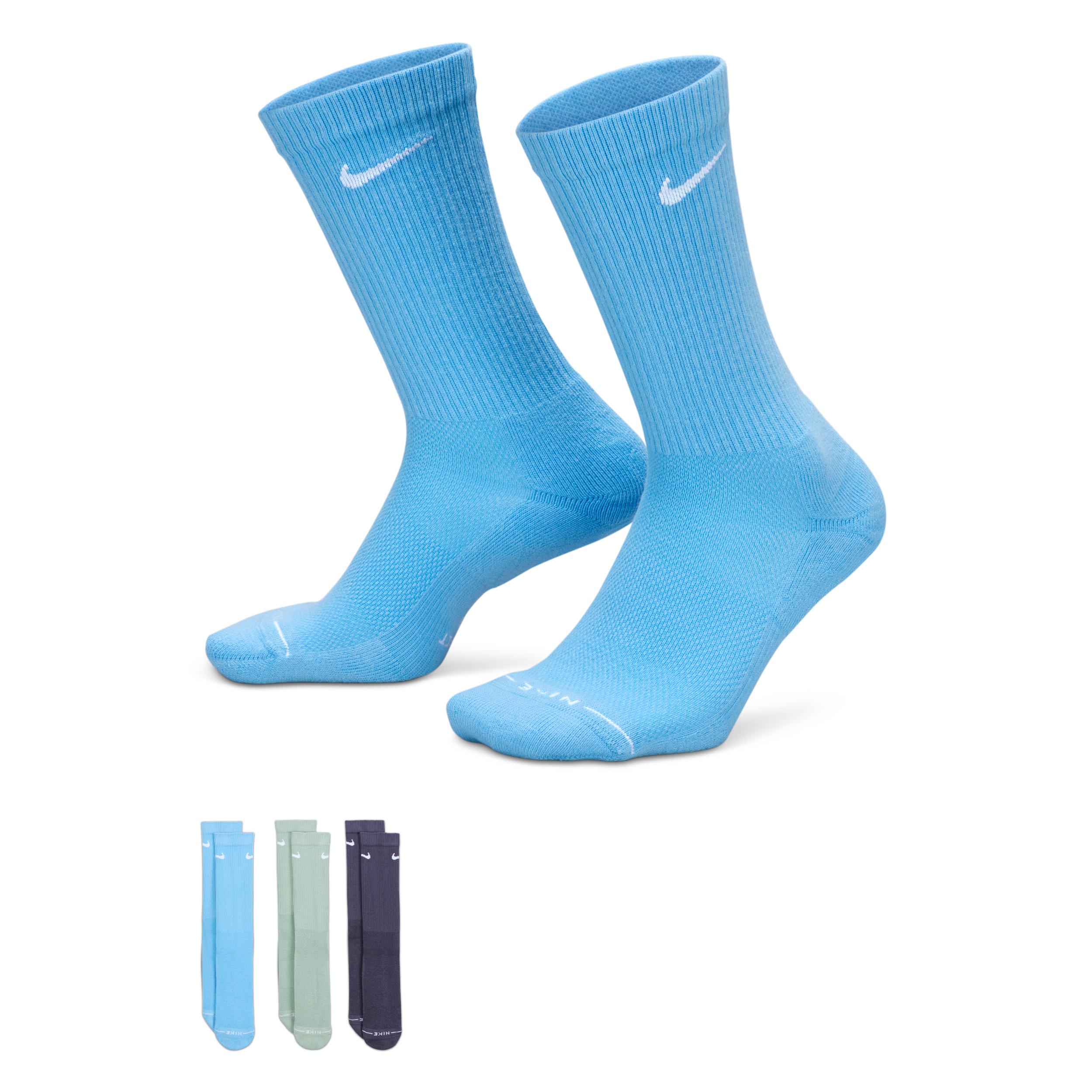 Nike Unisex Everyday Elevated Crew Socks (3 Pairs) by NIKE