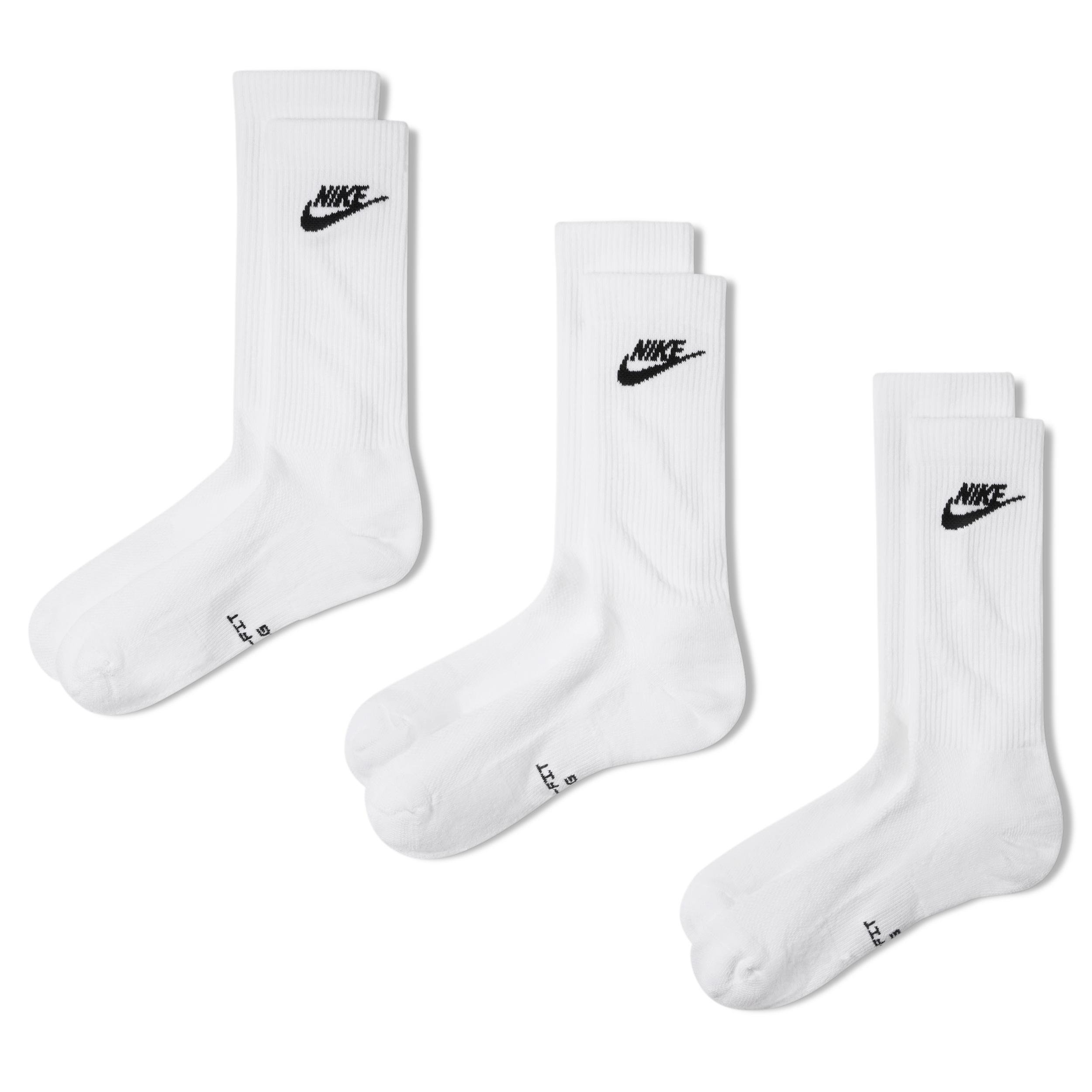 Nike Unisex Everyday Elevated Crew Socks (3 Pairs) by NIKE