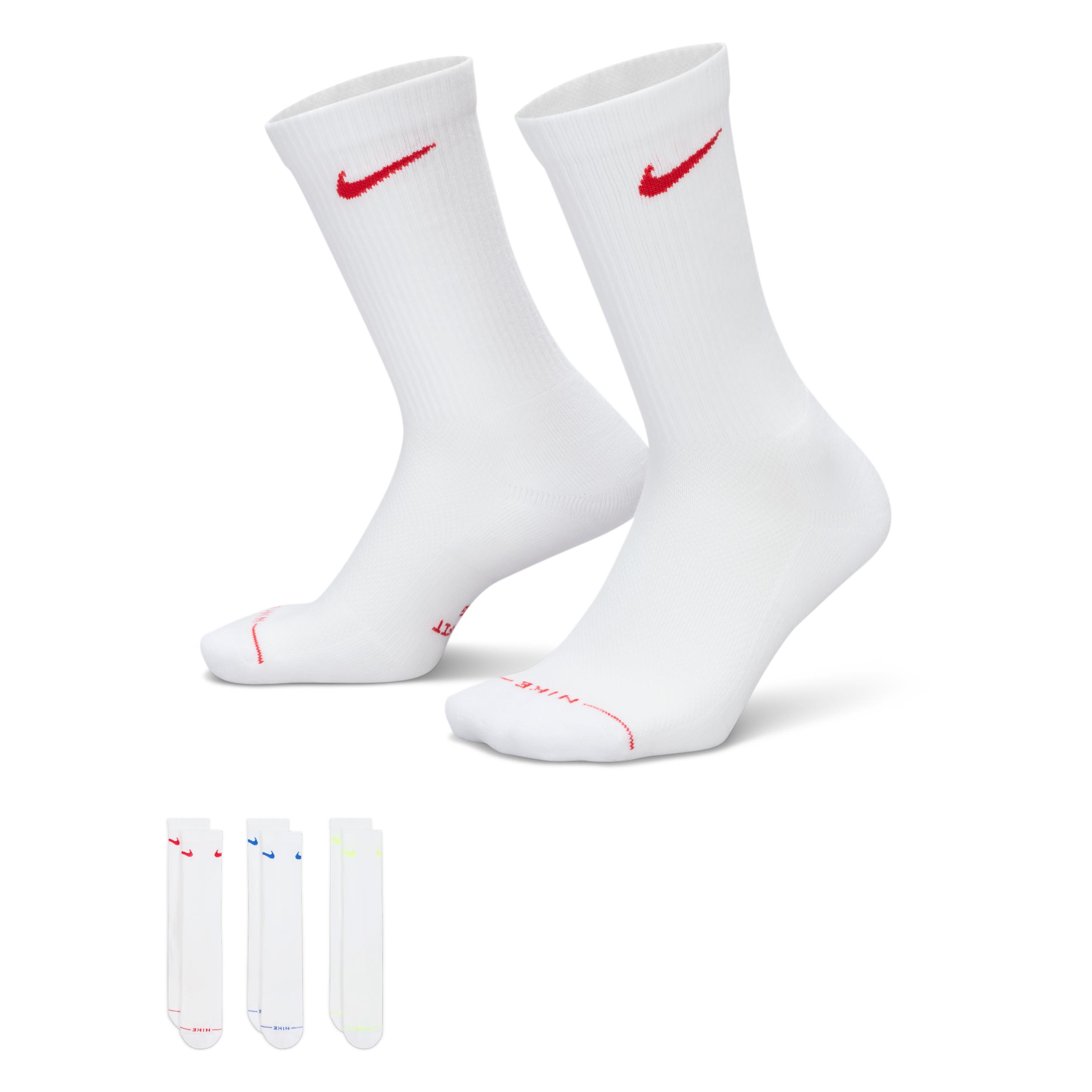 Nike Unisex Everyday Elevated Crew Socks (3 Pairs) by NIKE