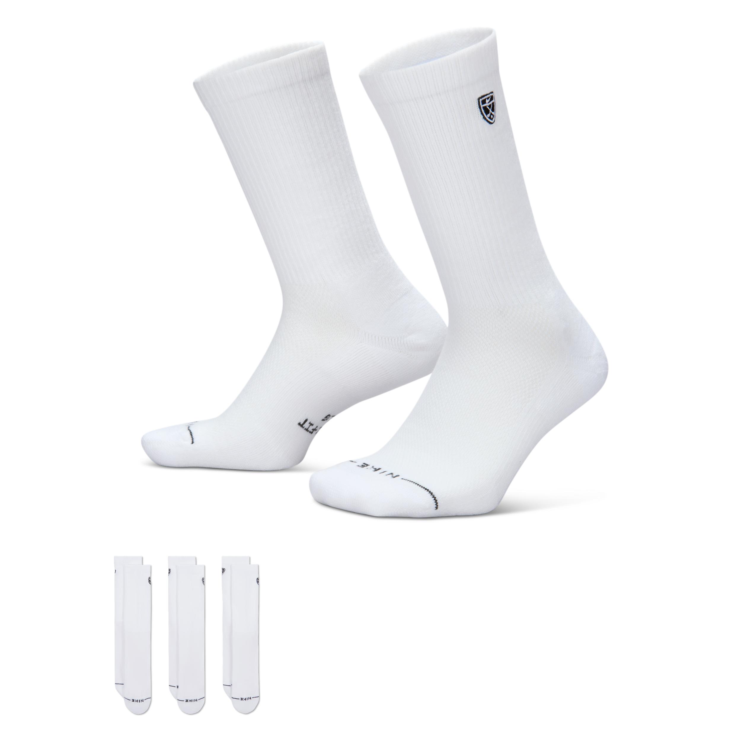 Nike Unisex Everyday Elevated Crew Socks (3 Pairs) by NIKE