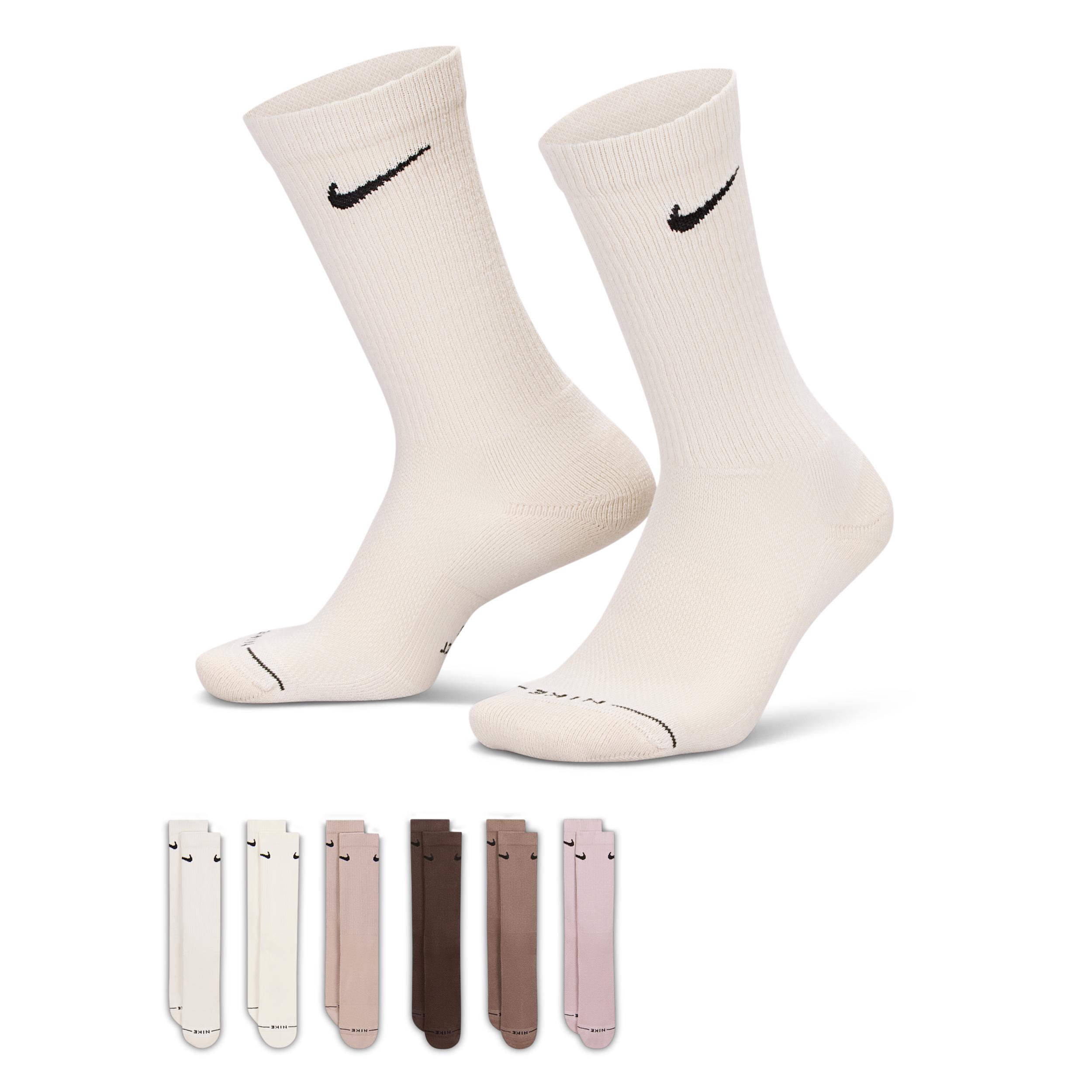 Nike Unisex Everyday Elevated Crew Socks (6 Pairs) by NIKE