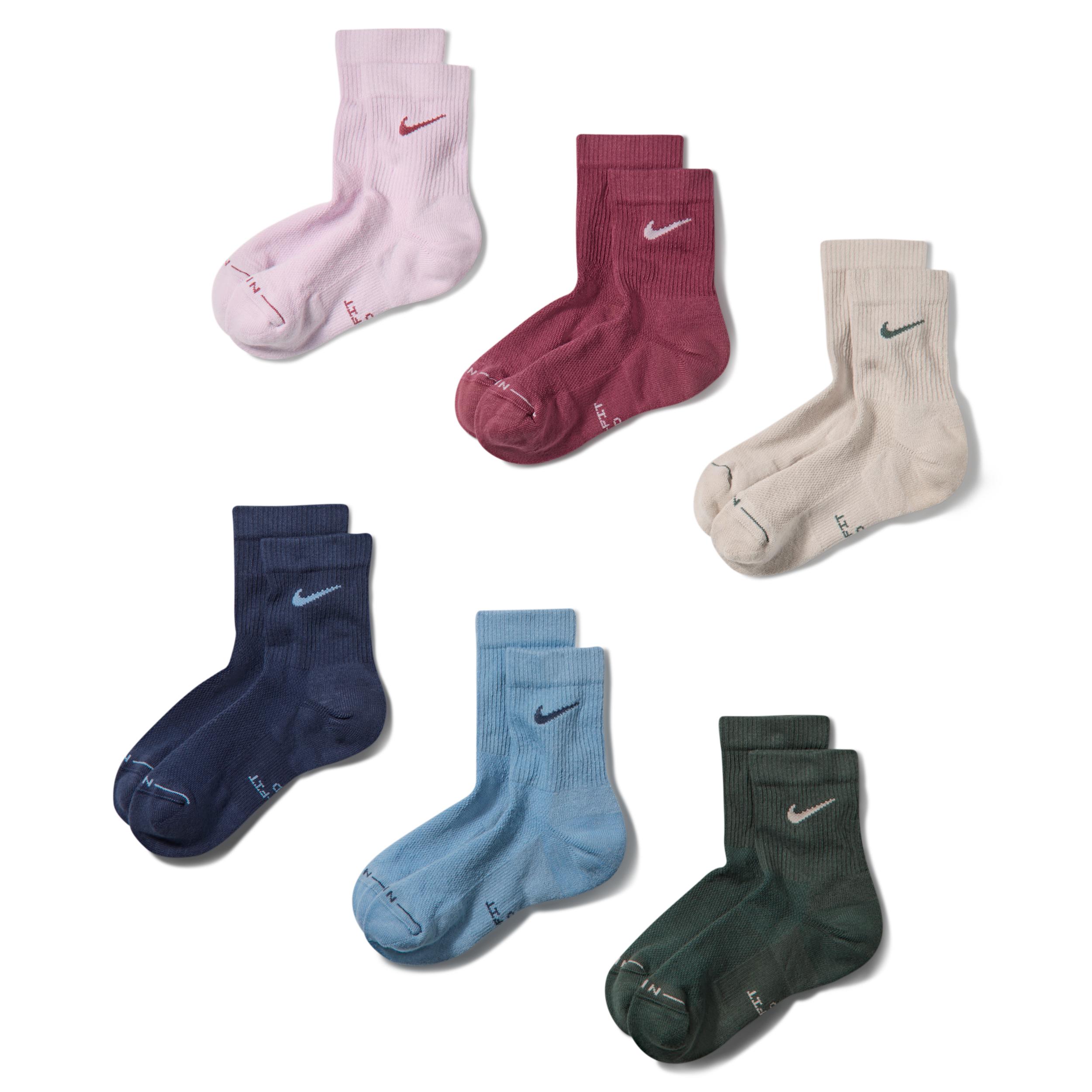 Nike Unisex Everyday Elevated Micro Crew Socks (6 Pairs) by NIKE