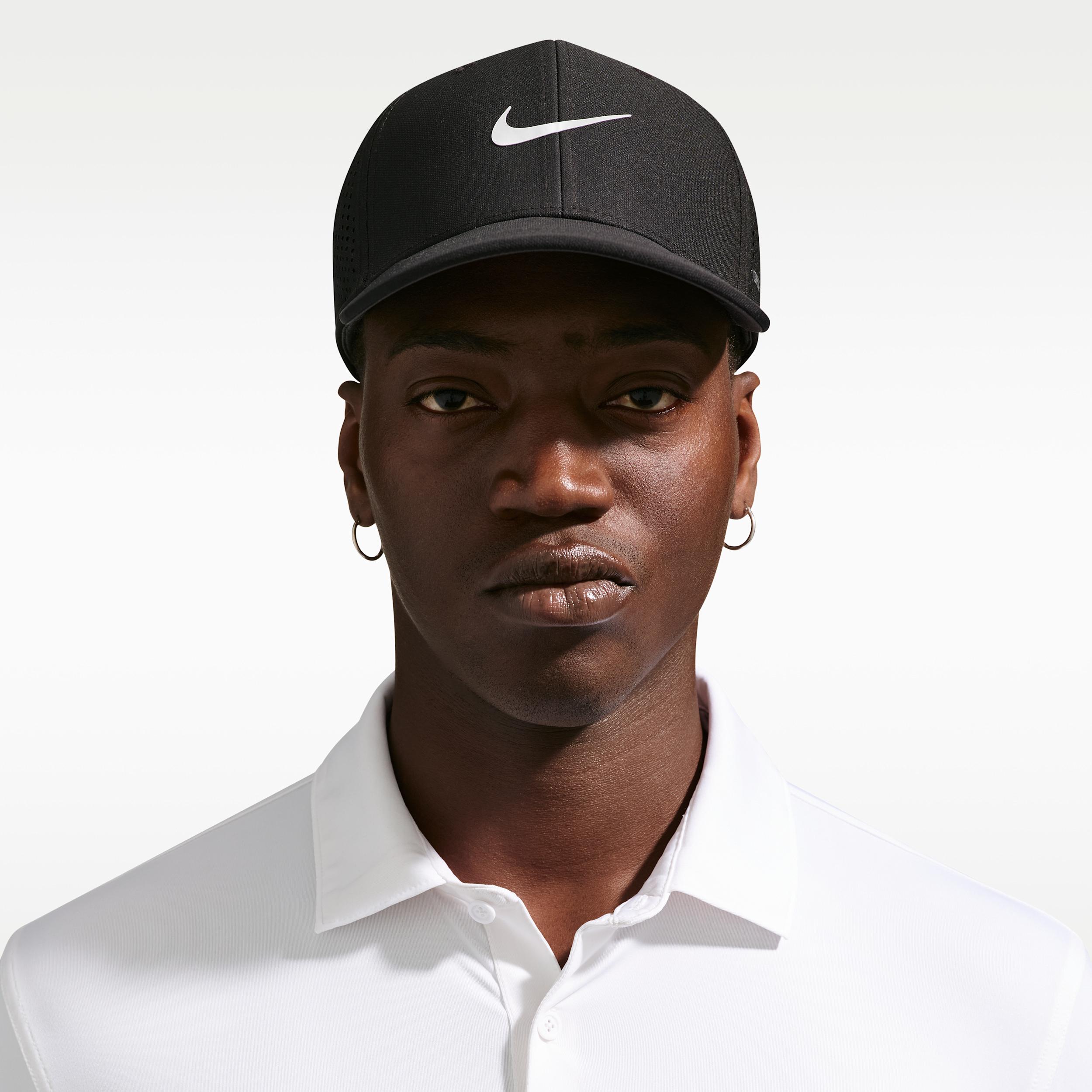 Nike Unisex Rise Dri-FIT ADV SwooshFlex Structured Golf Cap by NIKE
