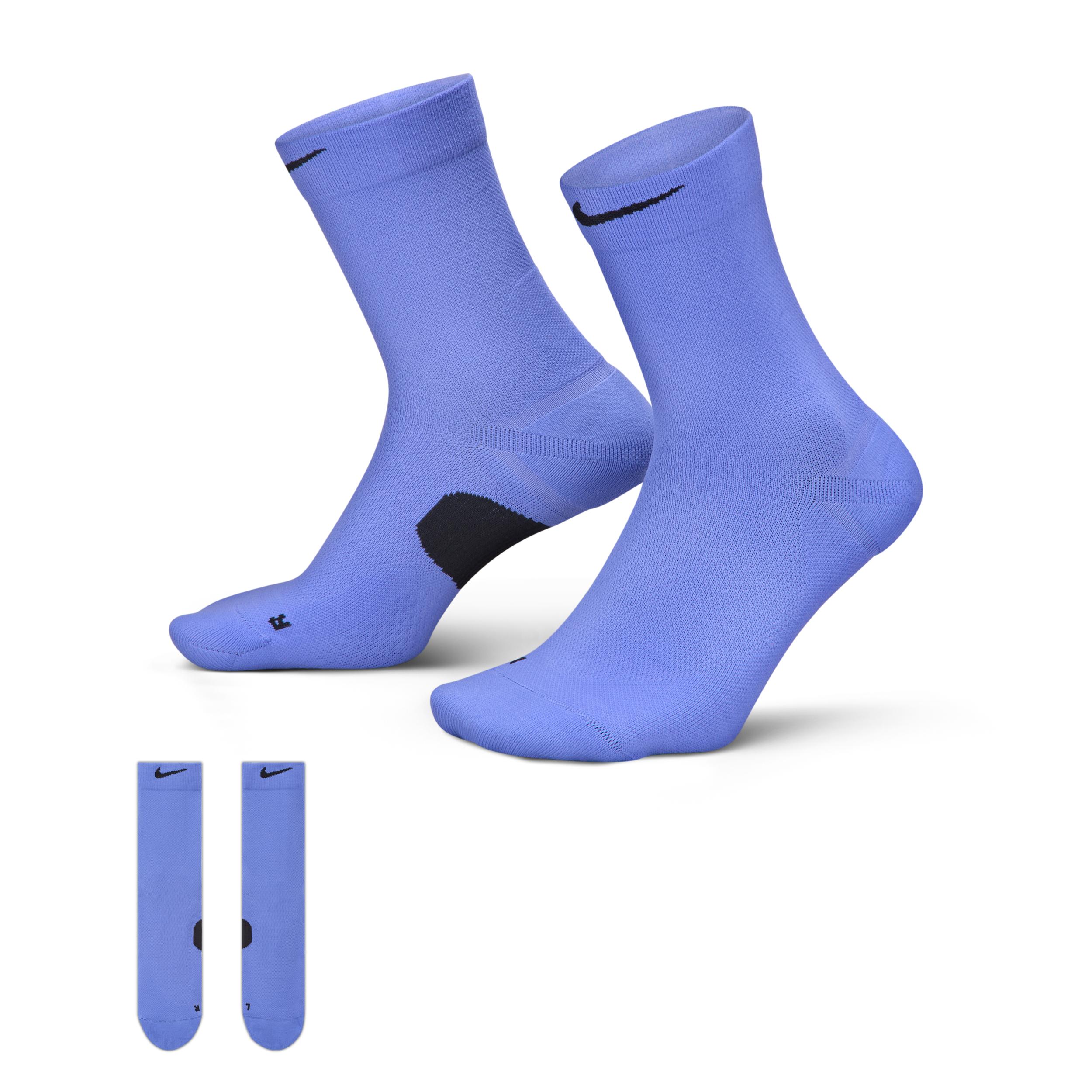 Nike Unisex Run Midweight Running Crew Socks (1 Pair) by NIKE