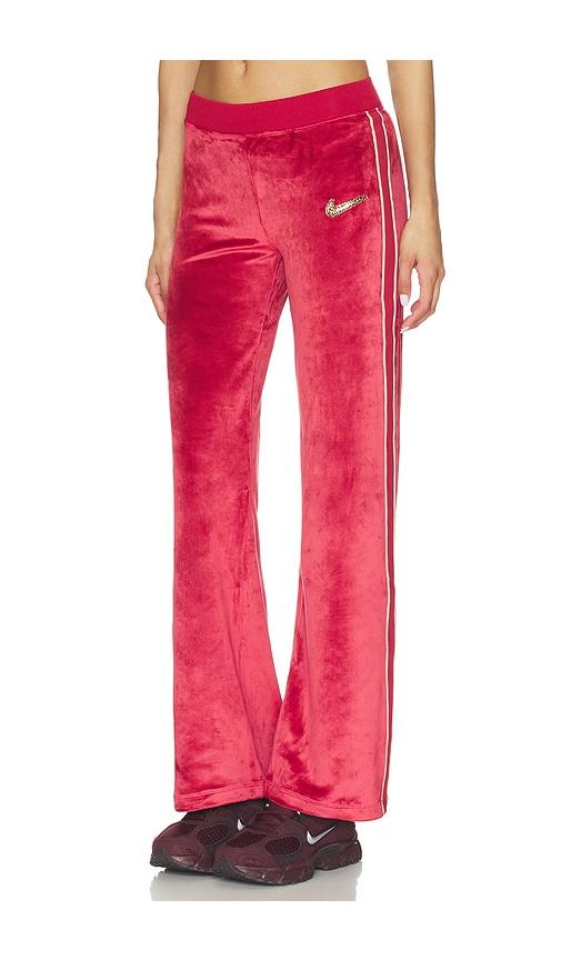 Nike Velour Pant in Red by NIKE
