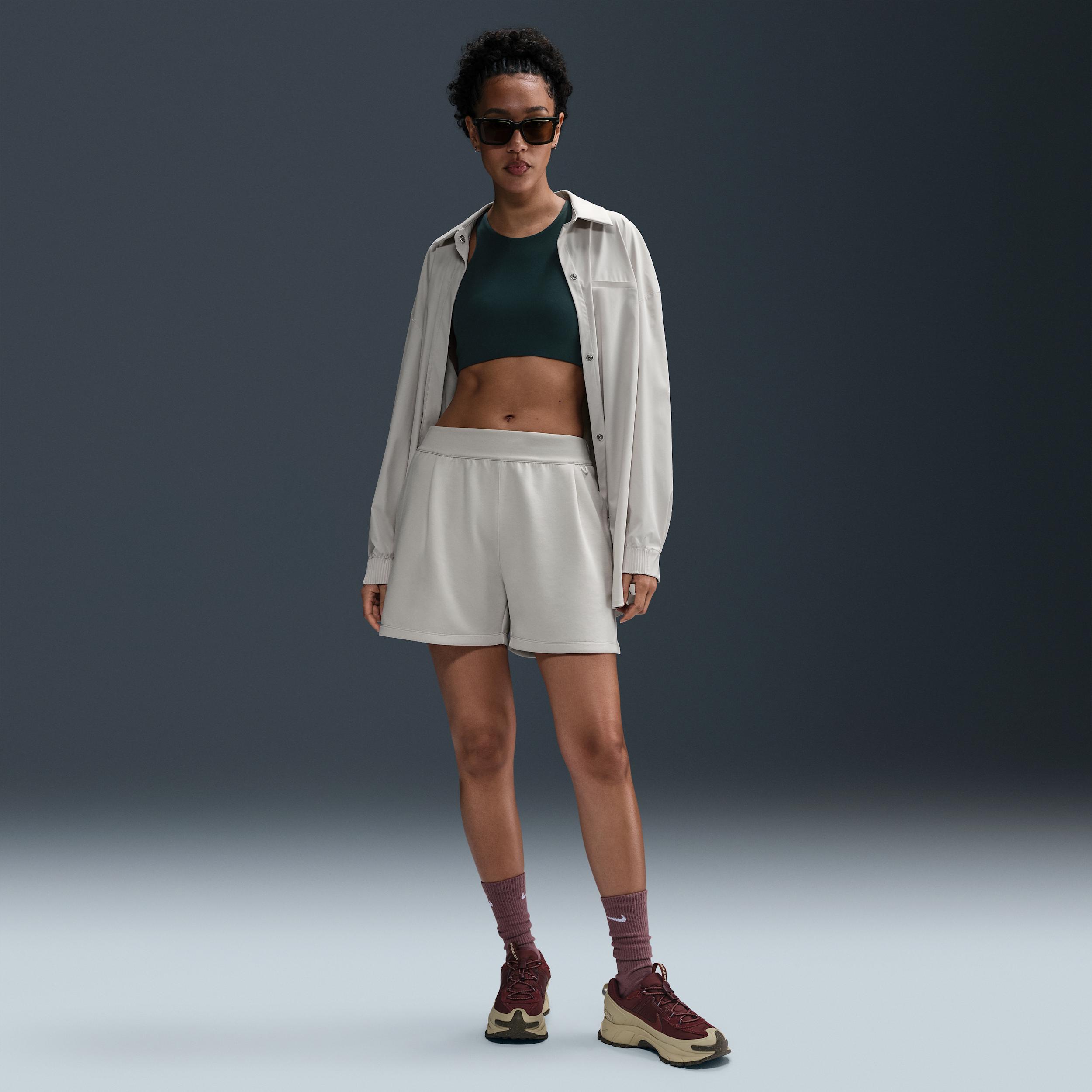 Nike Women's 24.7 ImpossiblySoft Dri-FIT Mid-Rise Loose 4" Shorts by NIKE