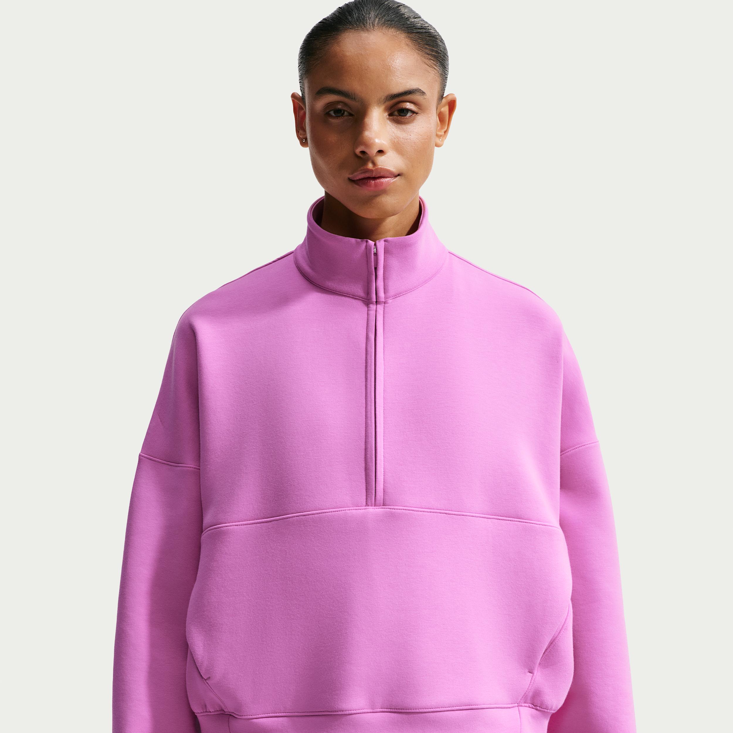 Nike Women's 24.7 ImpossiblySoft Dri-FIT Oversized 1/2-Zip Top by NIKE