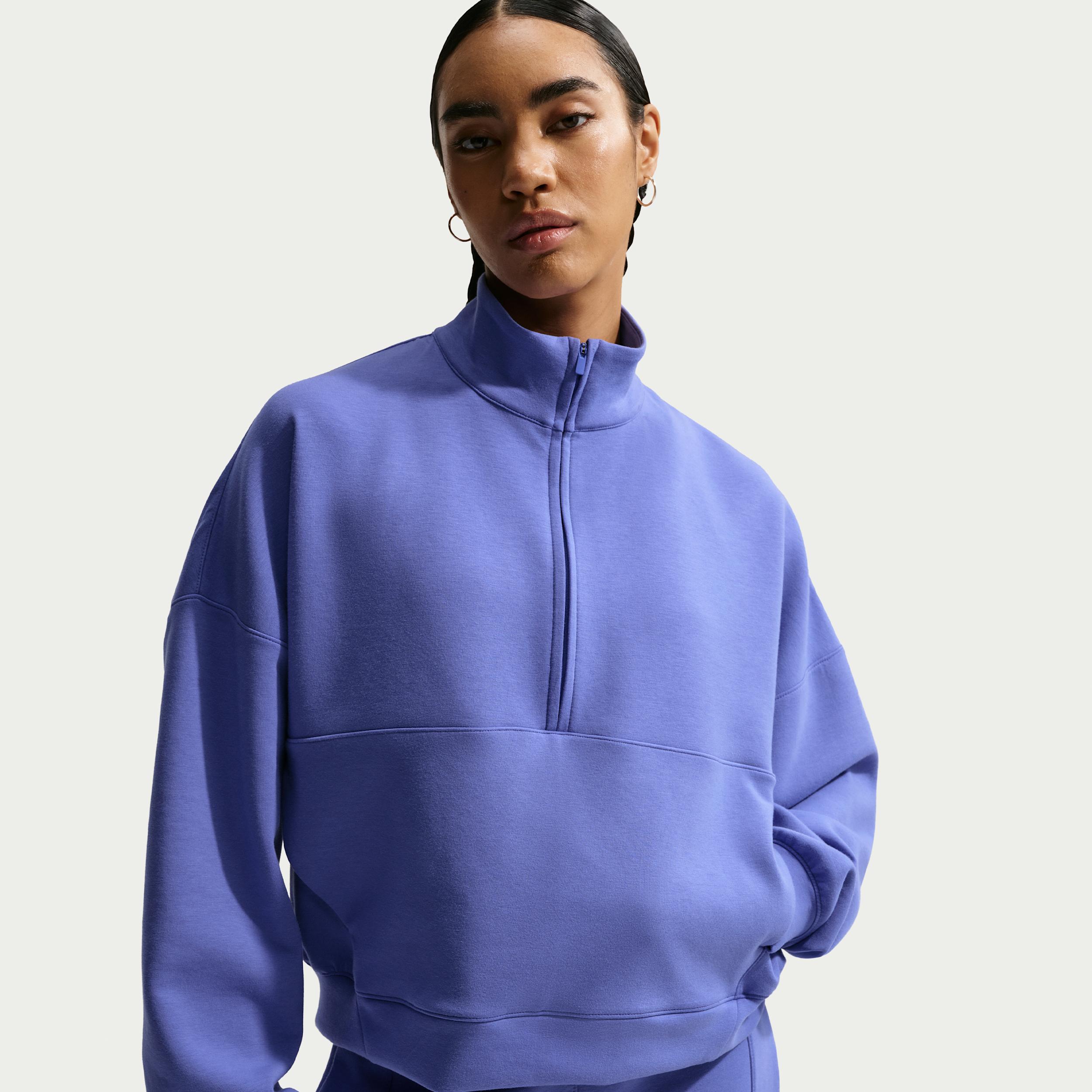 Nike Women's 24.7 ImpossiblySoft Dri-FIT Oversized 1/2-Zip Top by NIKE