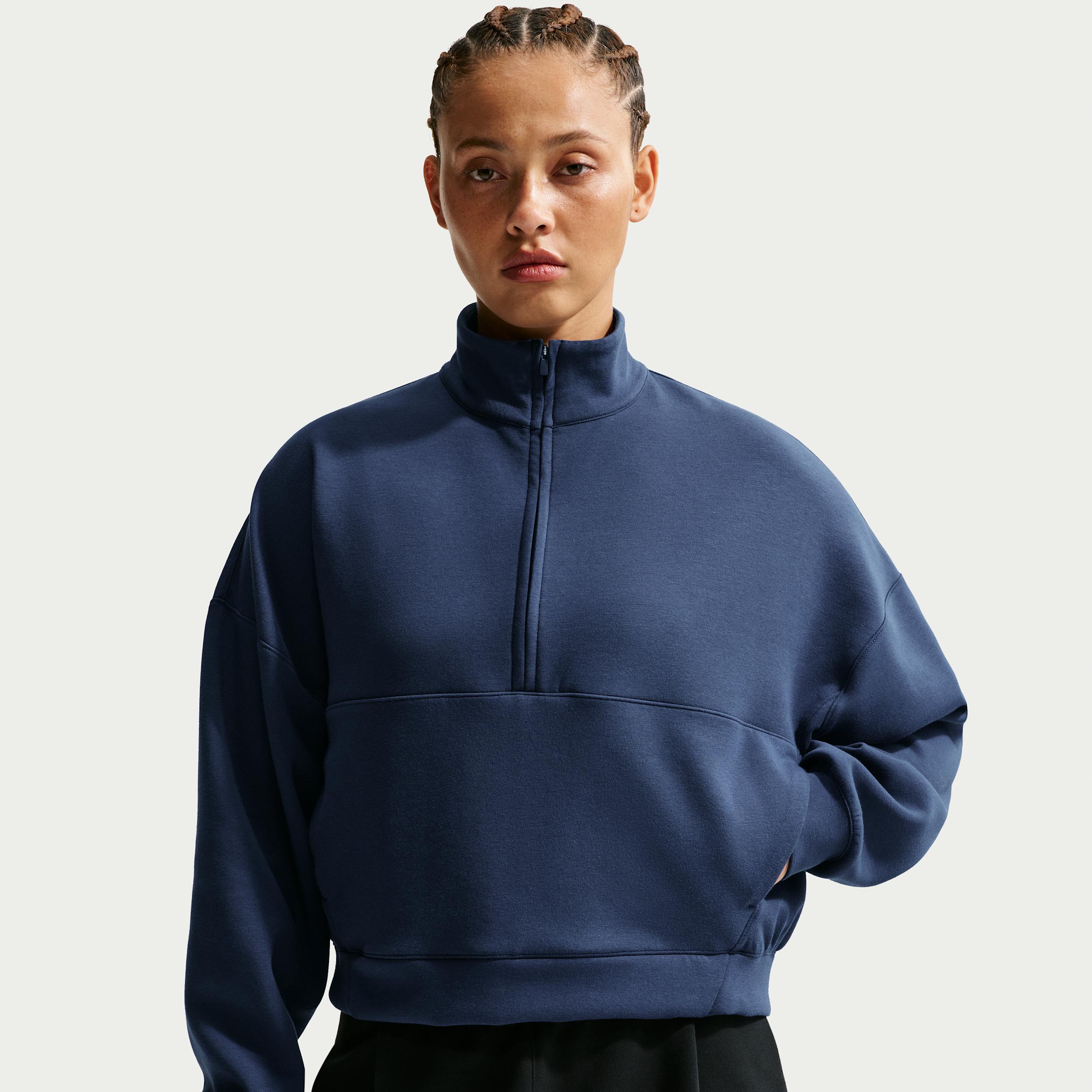 Nike Women's 24.7 ImpossiblySoft Dri-FIT Oversized 1/2-Zip Top by NIKE