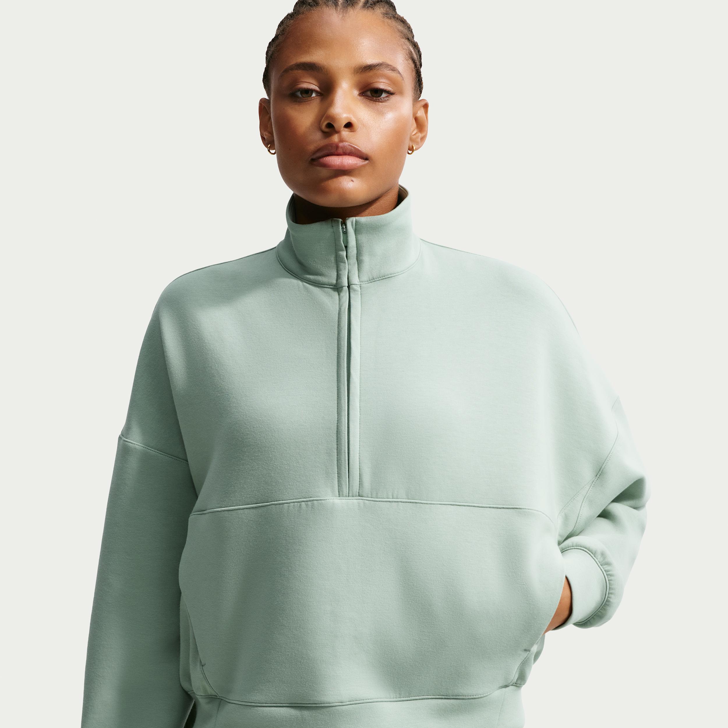 Nike Women's 24.7 ImpossiblySoft Dri-FIT Oversized 1/2-Zip Top by NIKE