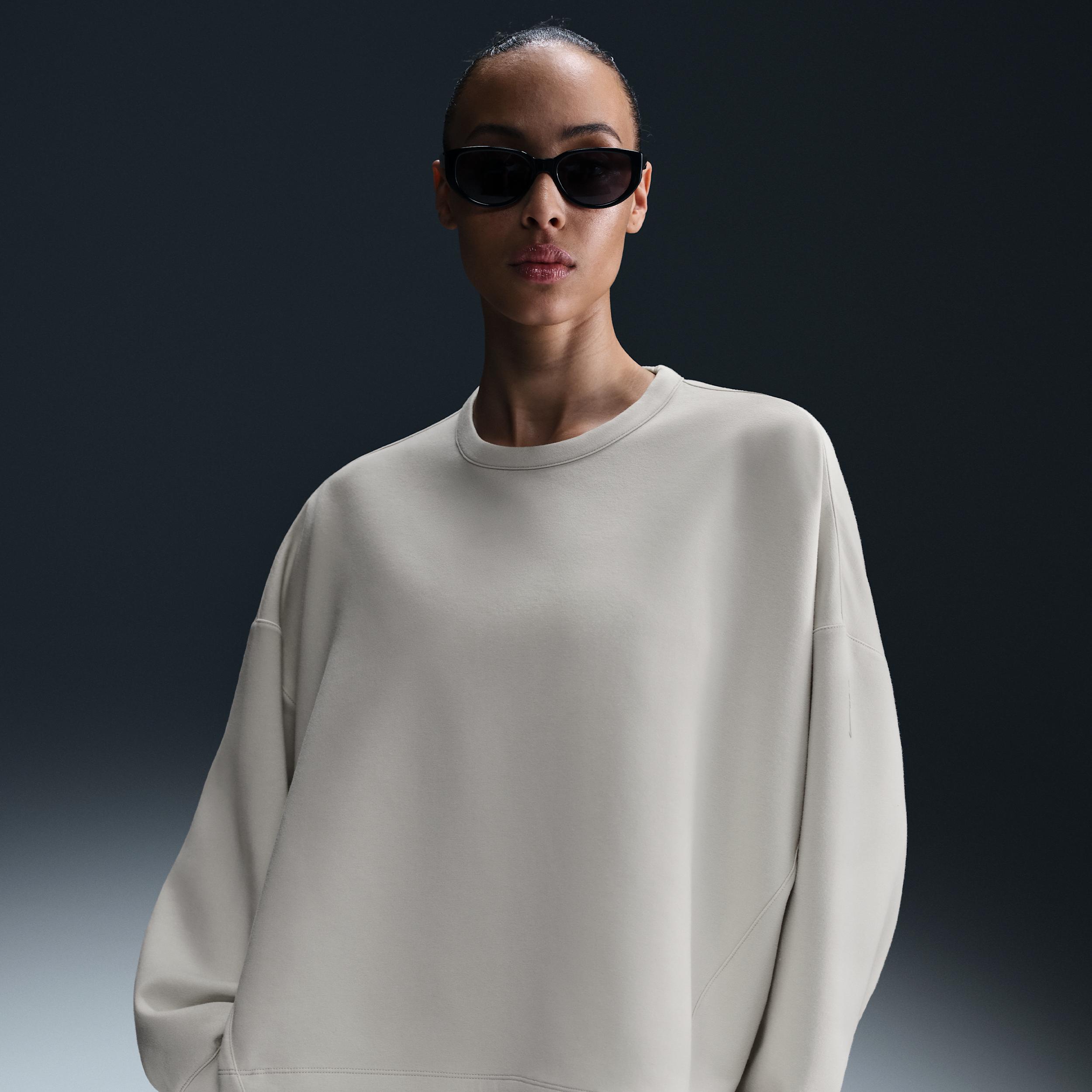 Nike Women's 24.7 ImpossiblySoft Dri-FIT Oversized Crew-Neck Top by NIKE