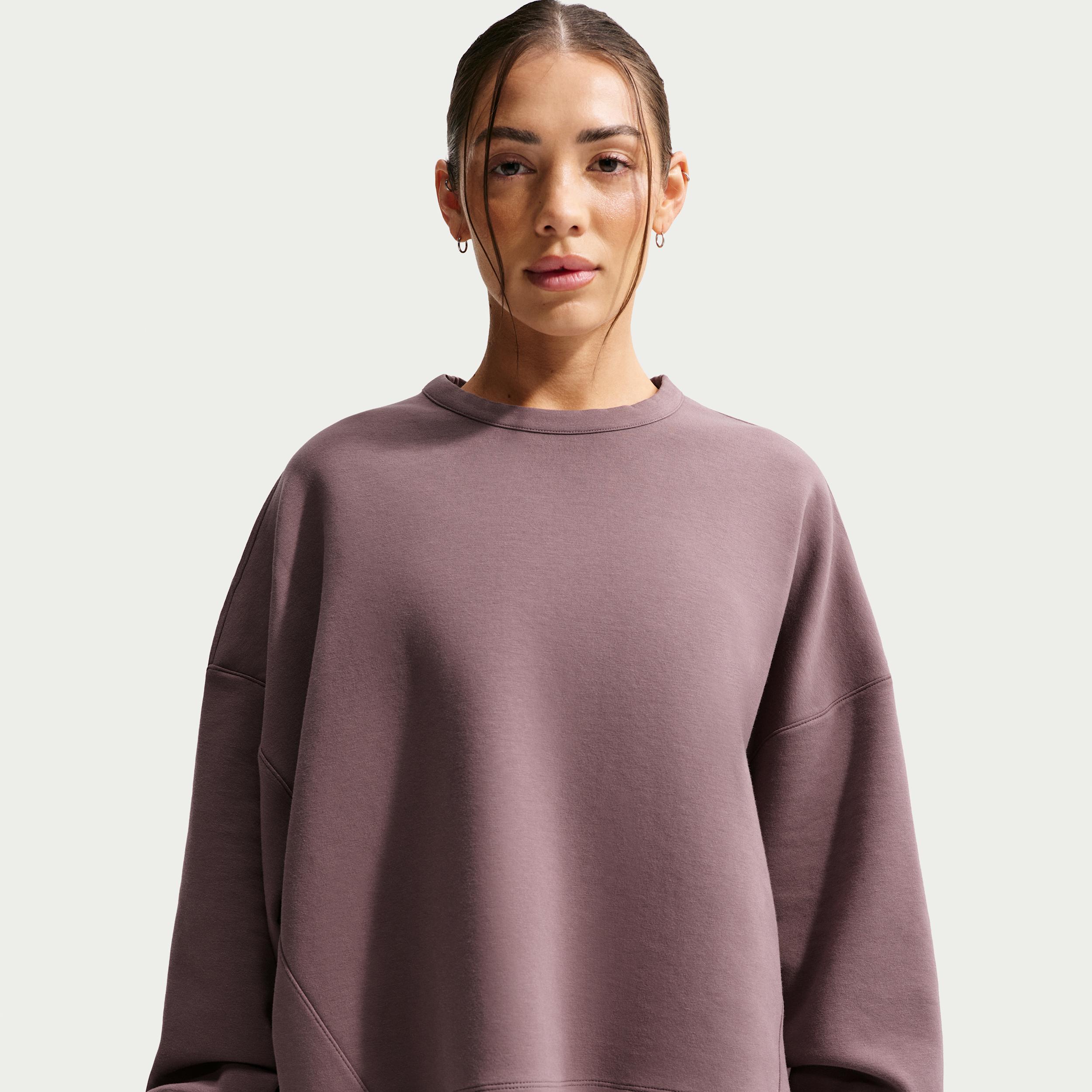 Nike Women's 24.7 ImpossiblySoft Dri-FIT Oversized Crew-Neck Top by NIKE