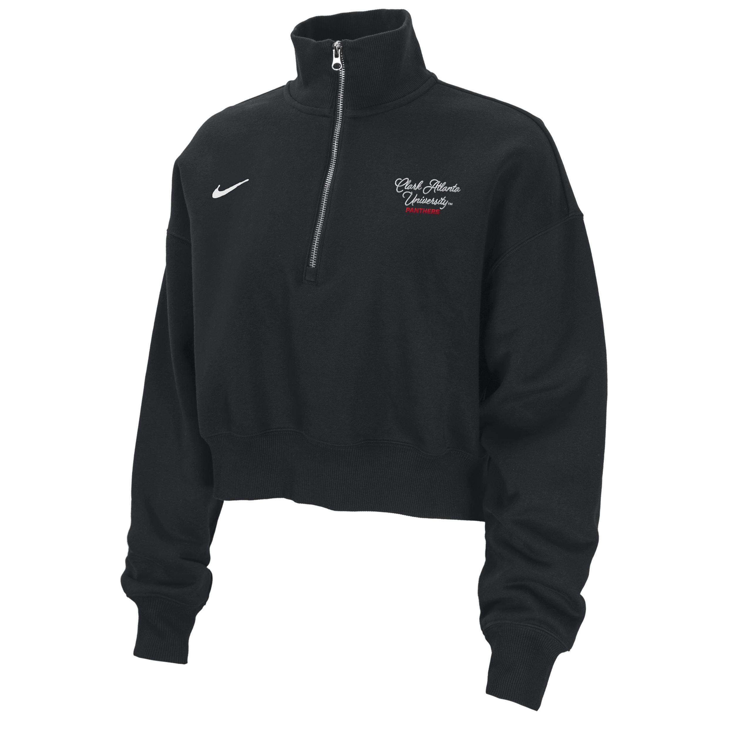Nike Women's College Phoenix Fleece (Clark Atlanta University) Cropped 1/4-Zip Pullover by NIKE Nike Women's College Phoenix Fleece (Clark Atlanta University) Cropped 1/4-Zip Pullover by NIKE