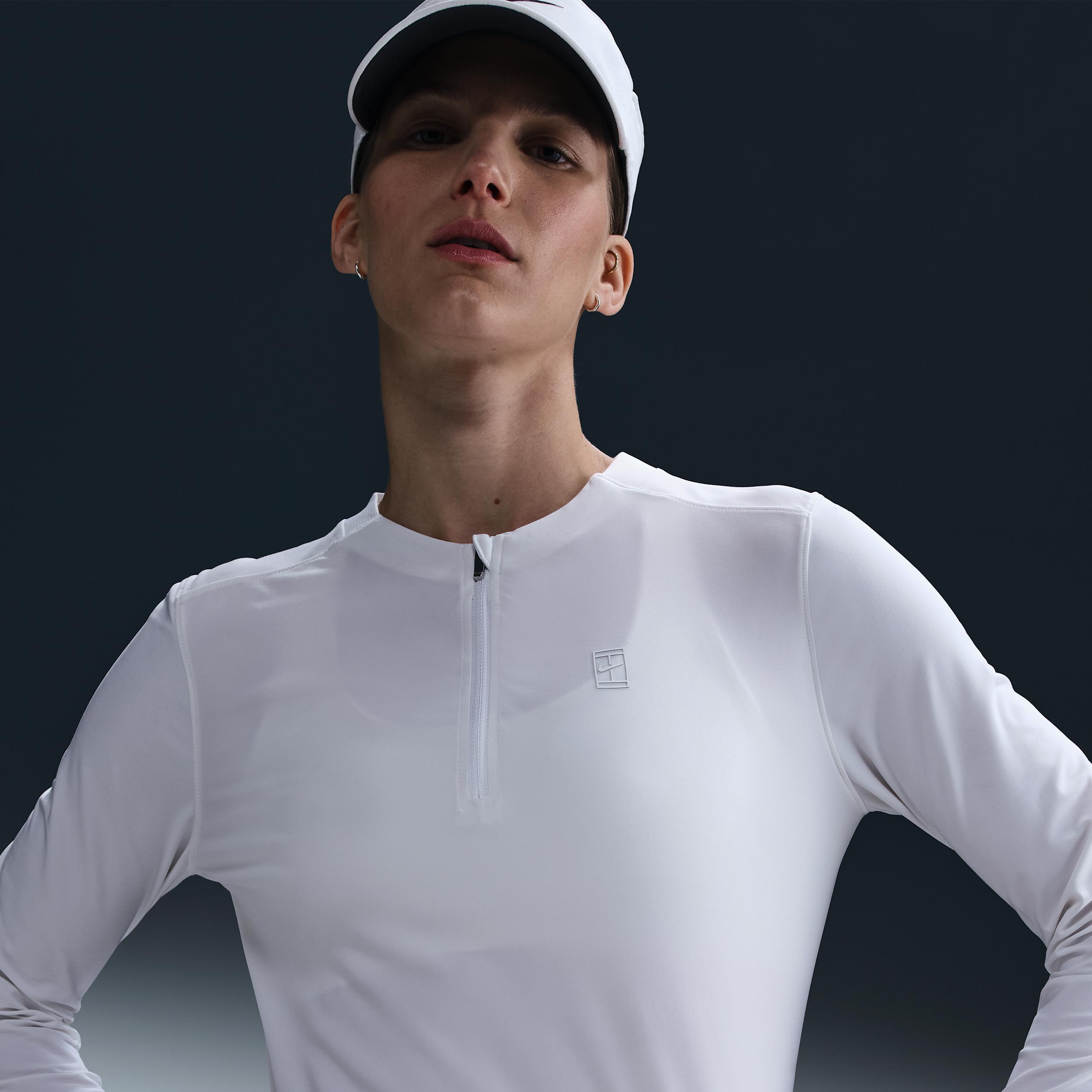 Nike Women's Court Advantage Dri-FIT Mid-Layer Tennis Top by NIKE