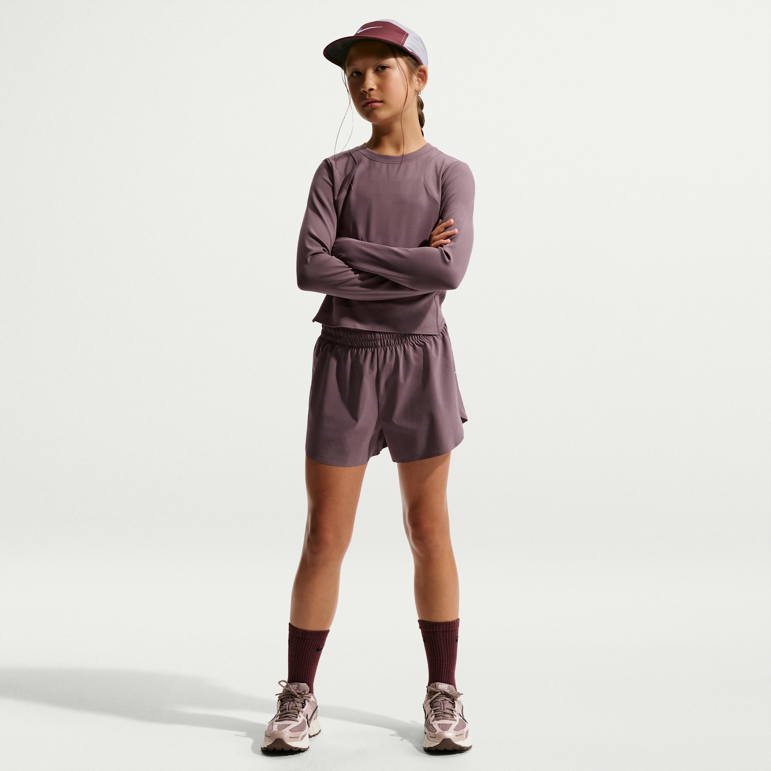 Nike Women's MAVN Girls' Dri-FIT 3" Mid-Rise Repel Running Shorts by NIKE