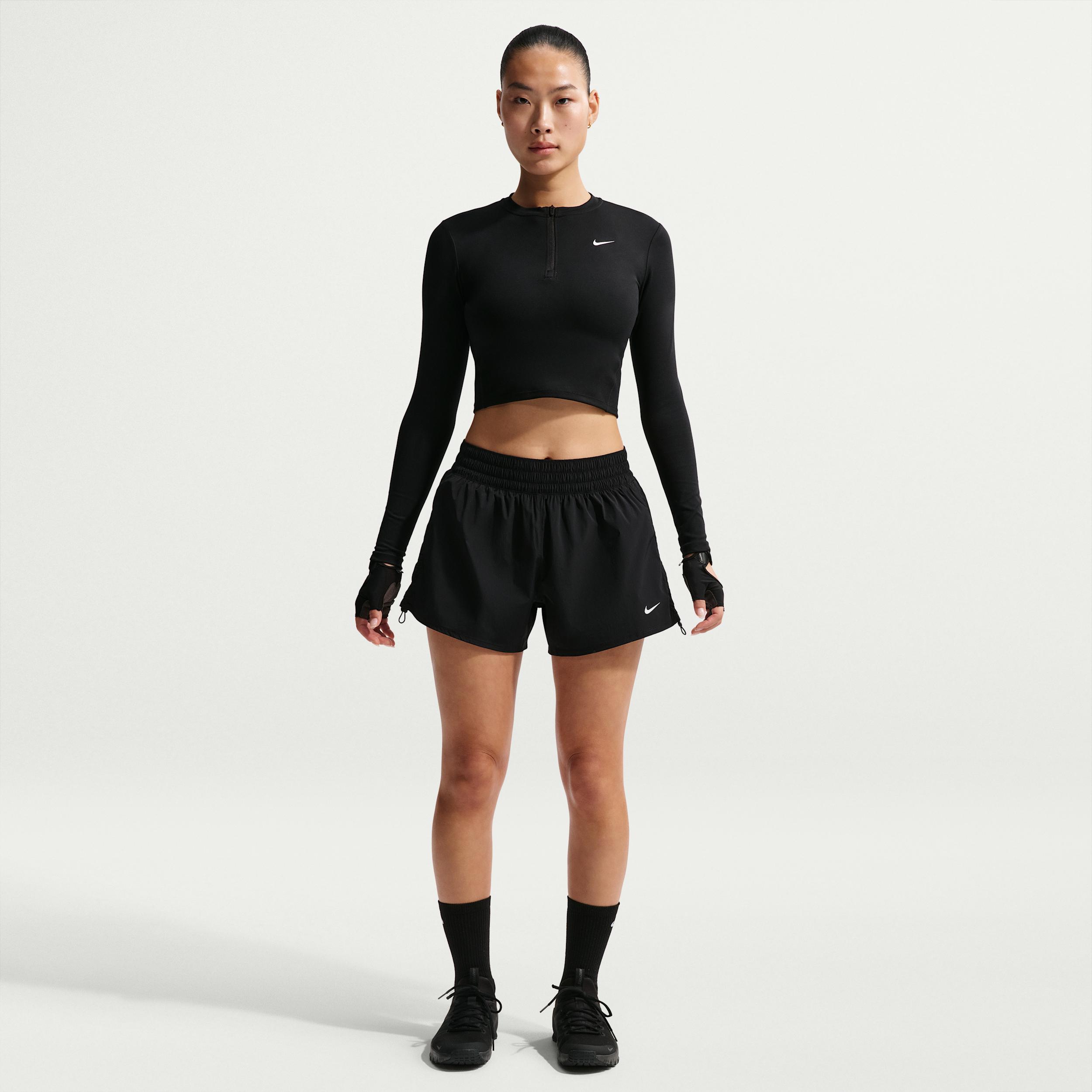 Nike Women's One Dri-FIT Brief-Lined High-Waisted 5" Shorts by NIKE