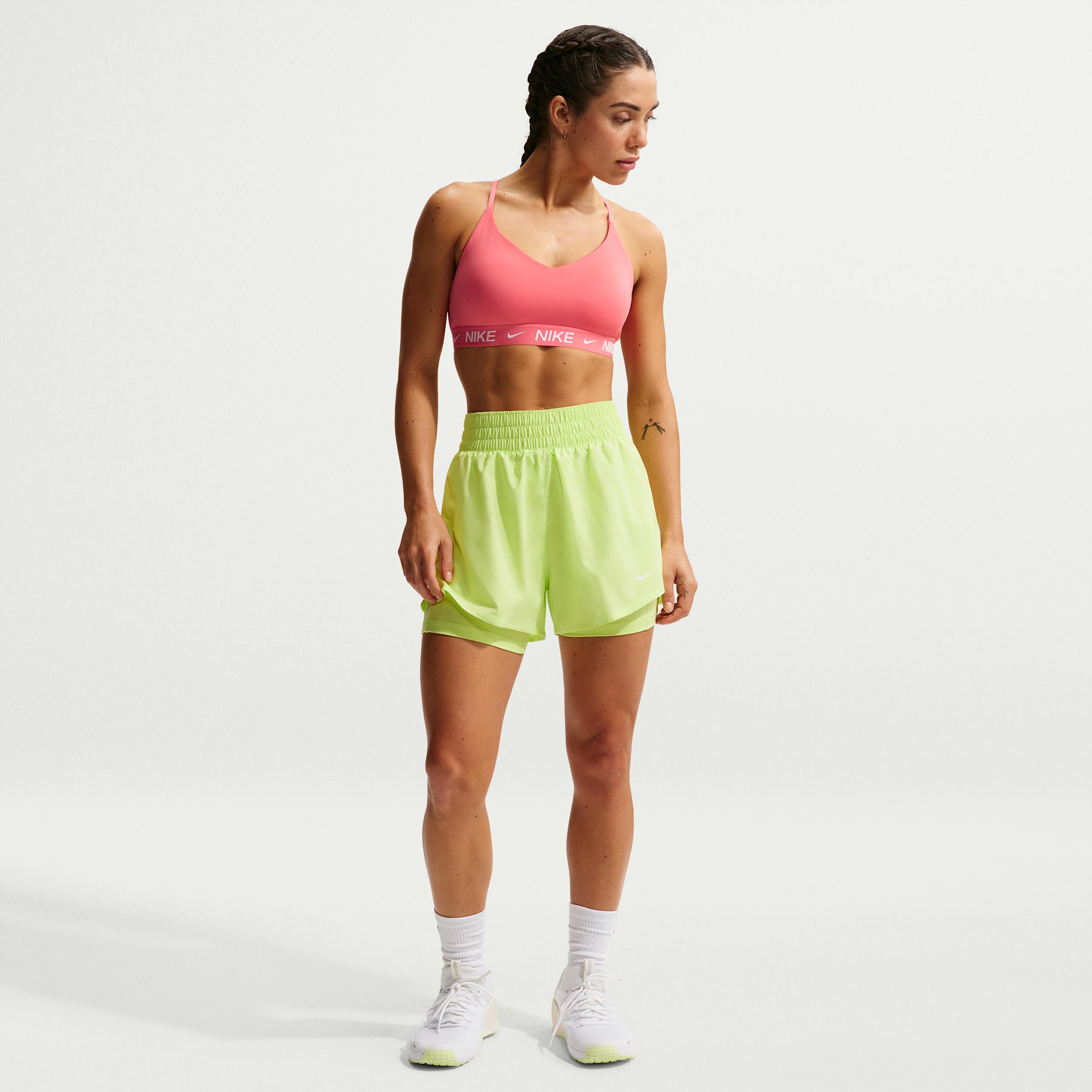 Nike Women's One Dri-FIT High-Waisted 3" 2-in-1 Shorts by NIKE