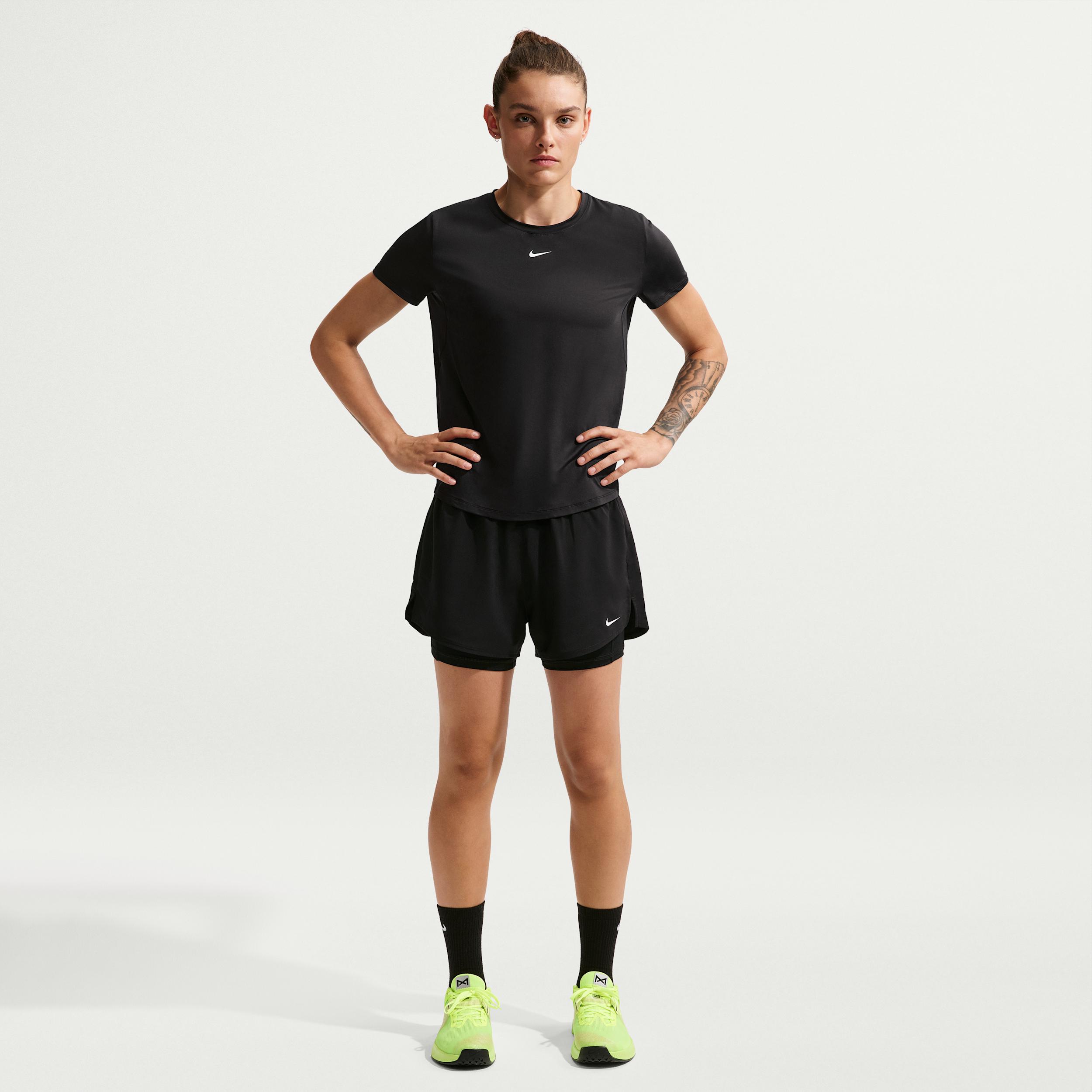 Nike Women's One Dri-FIT High-Waisted 3" 2-in-1 Shorts by NIKE