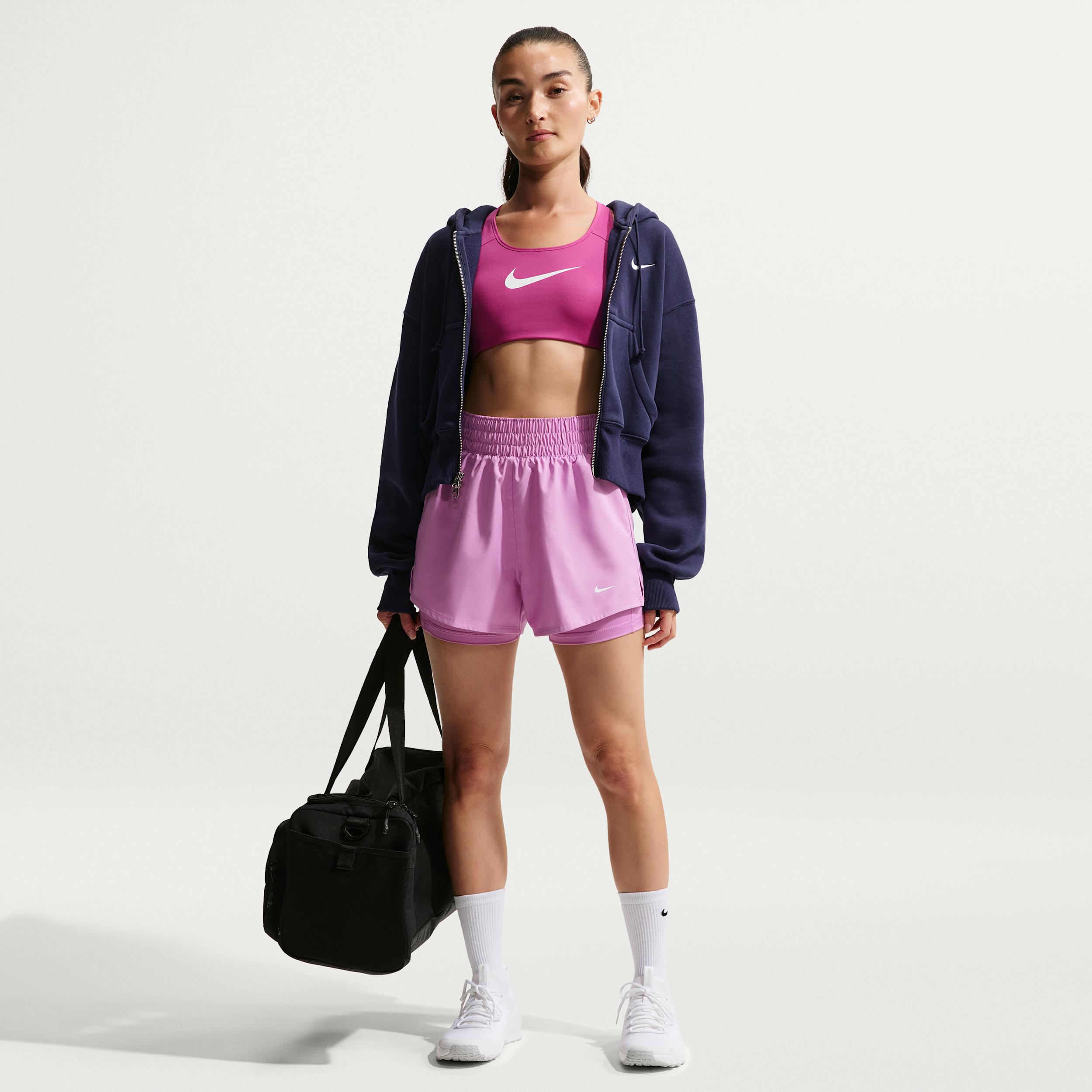 Nike Women's One Dri-FIT High-Waisted 3" 2-in-1 Shorts by NIKE