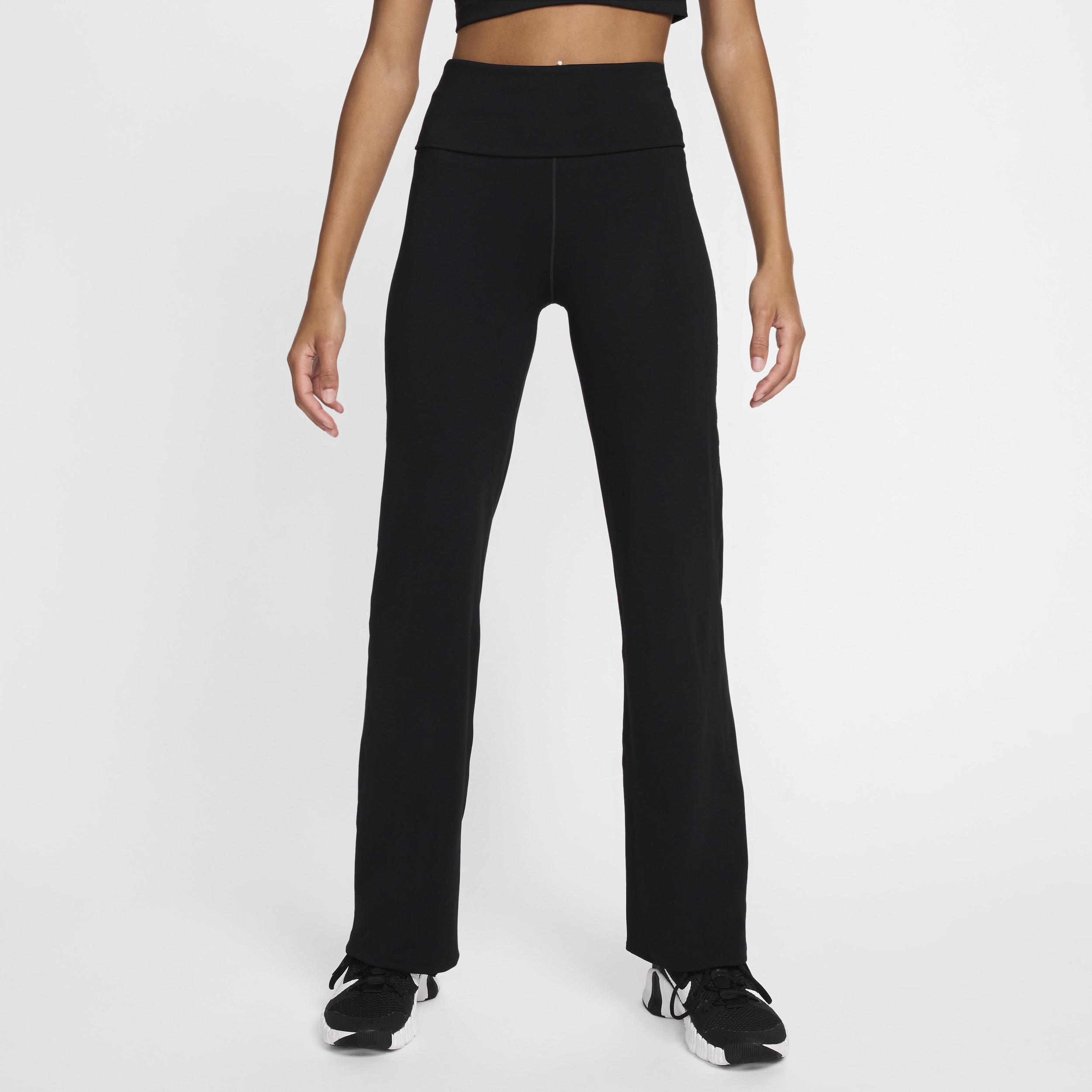 Nike Women's One Dri-FIT High-Waisted Fold-Over Pants by NIKE