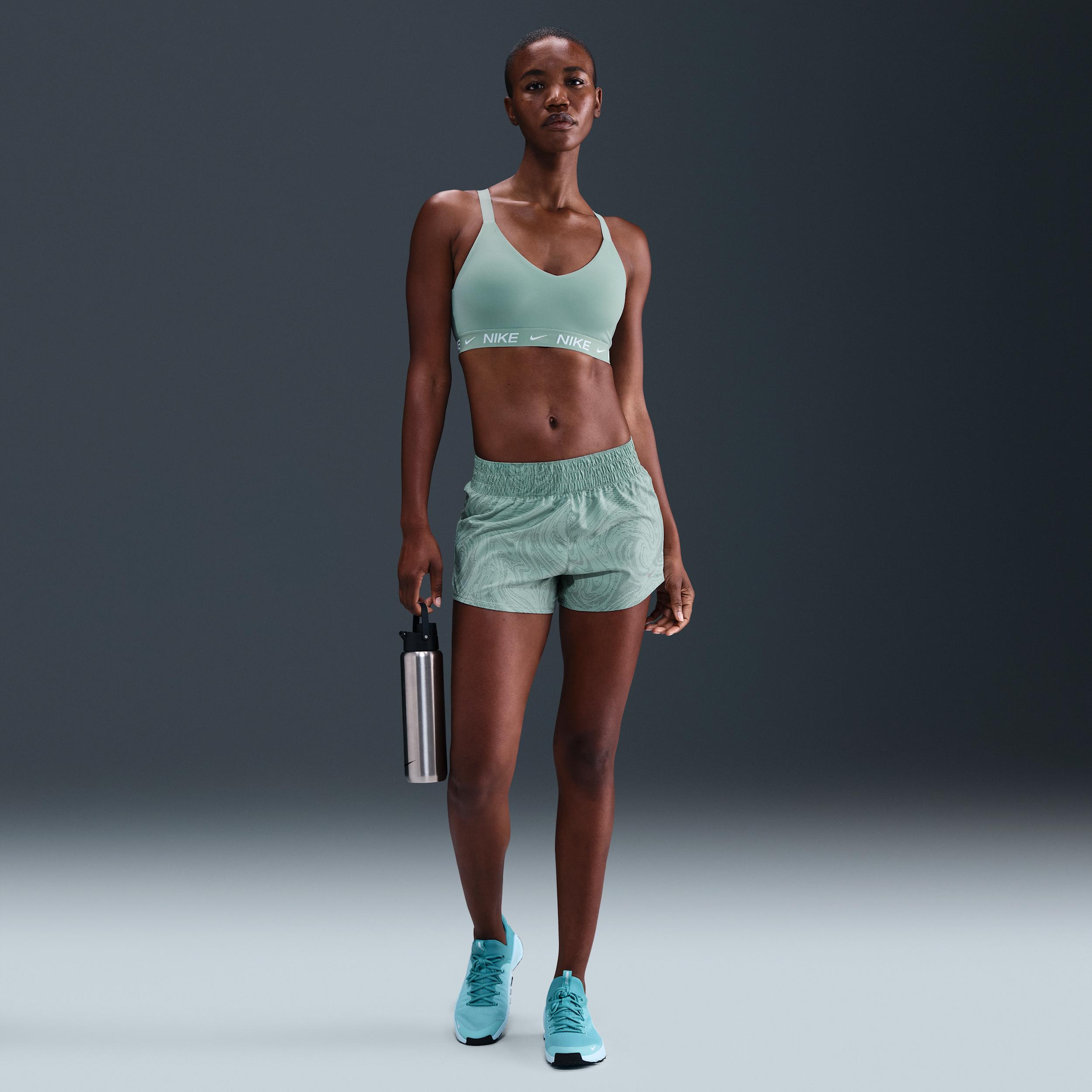 Nike Women's One Dri-FIT Mid-Rise 3" Brief-Lined Shorts by NIKE