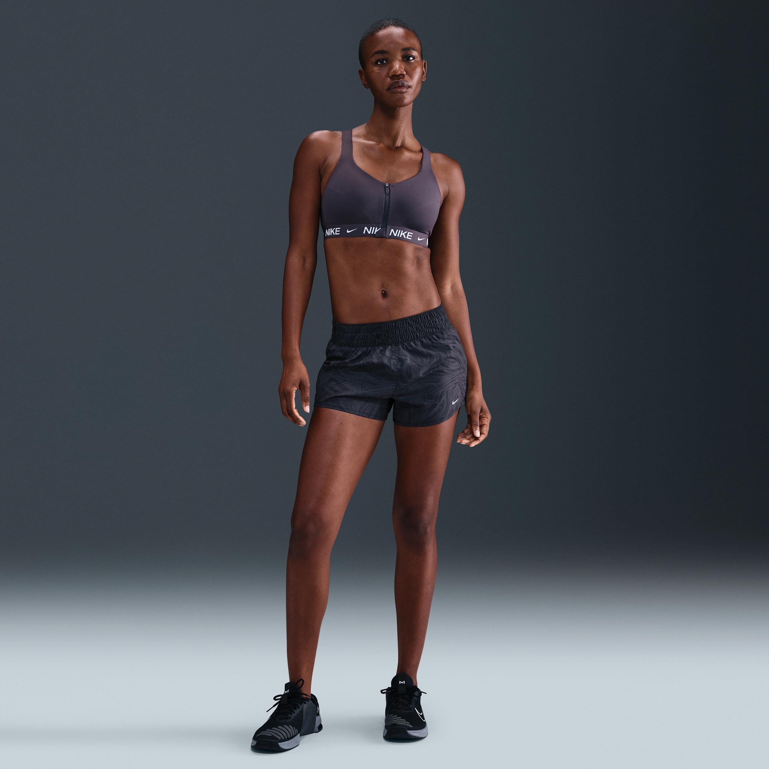 Nike Women's One Dri-FIT Mid-Rise 3" Brief-Lined Shorts by NIKE