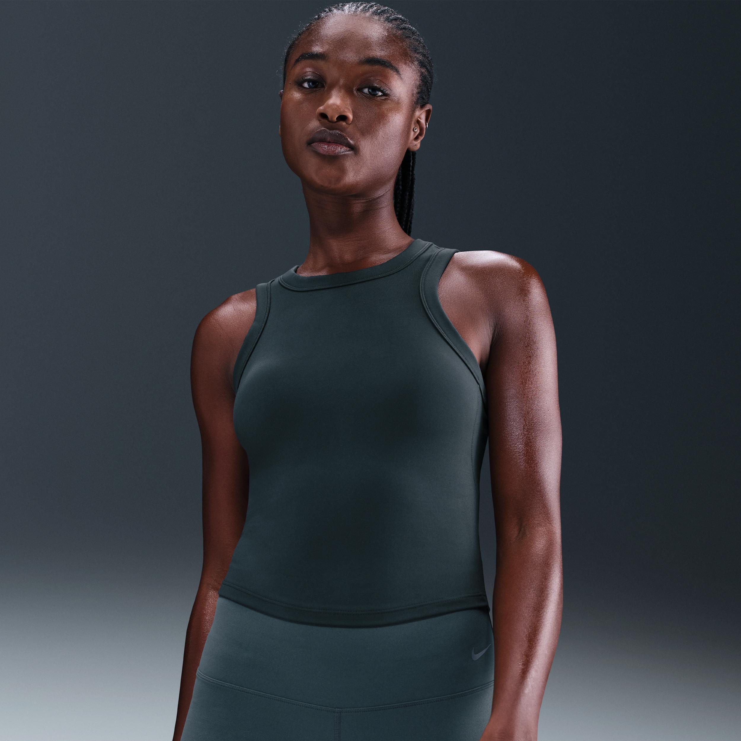 Nike Women's One Fitted Dri-FIT Cropped Tank Top by NIKE