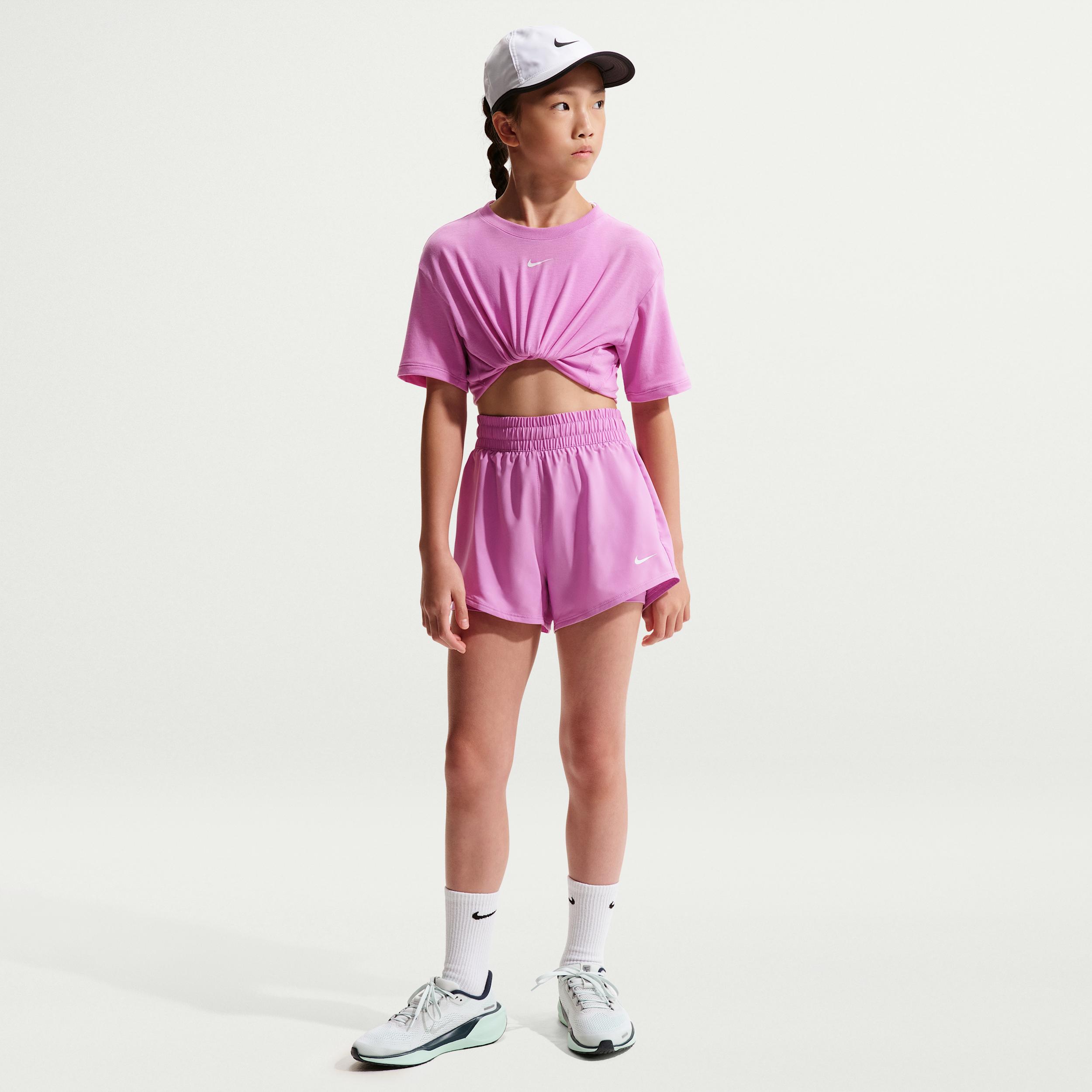 Nike Women's One Girls' Dri-FIT 3" 2-in-1 Shorts by NIKE