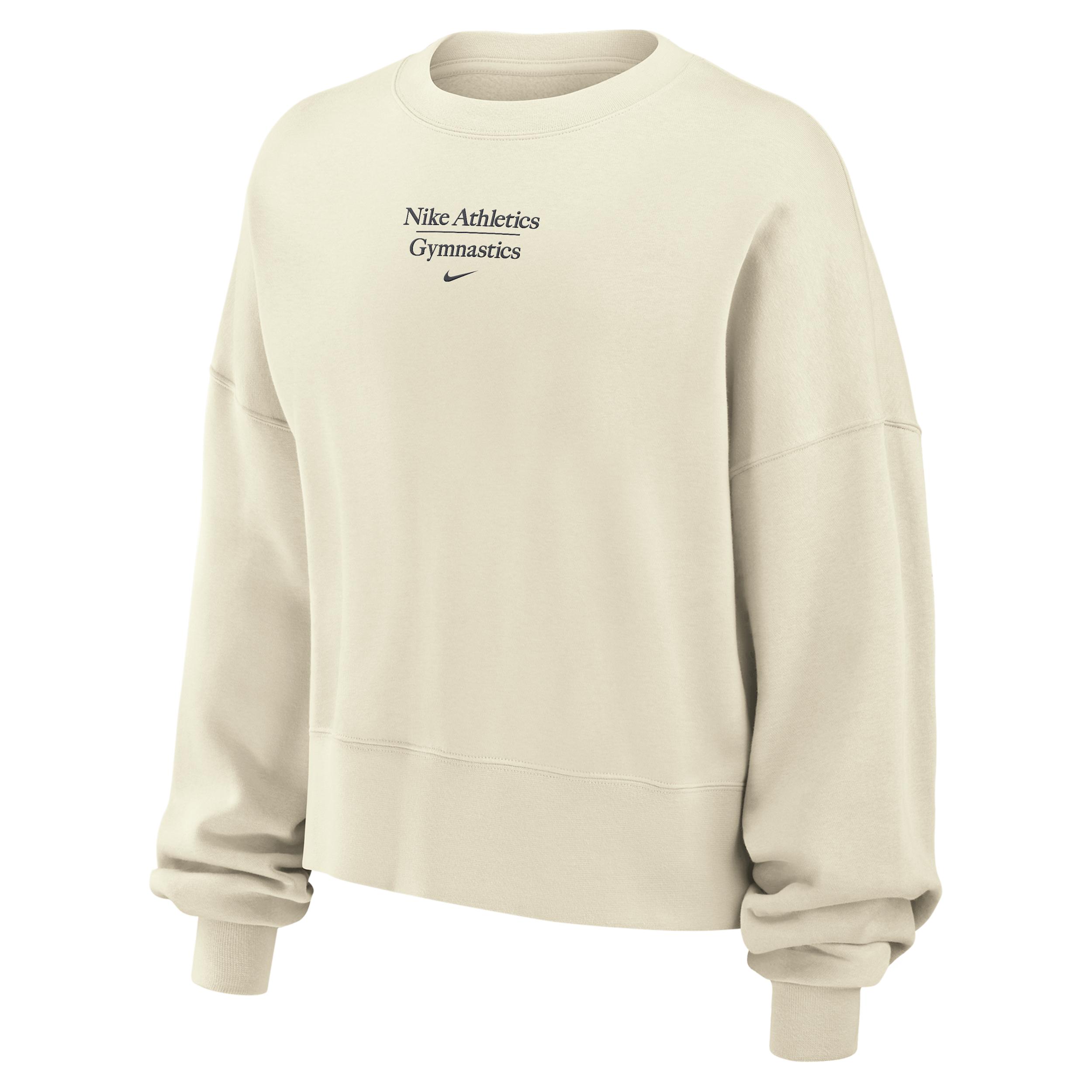 Nike Women's Phoenix Fleece Gymnastics Crew-Neck Sweatshirt by NIKE