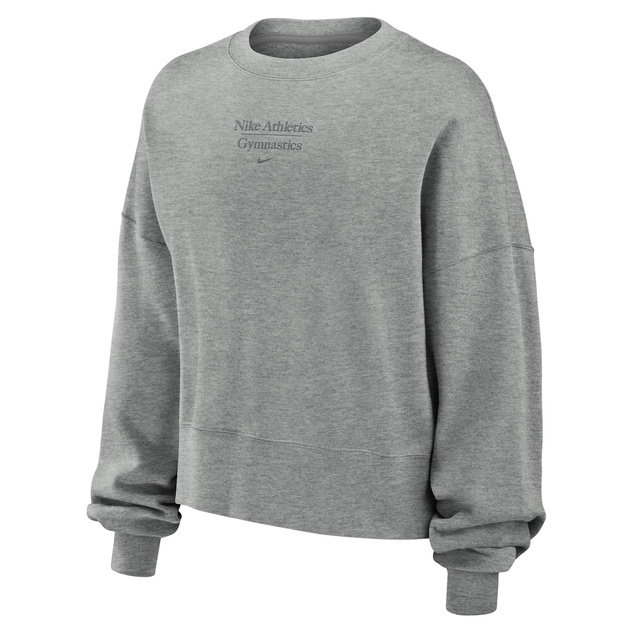 Nike Women's Phoenix Fleece Gymnastics Crew-Neck Sweatshirt by NIKE