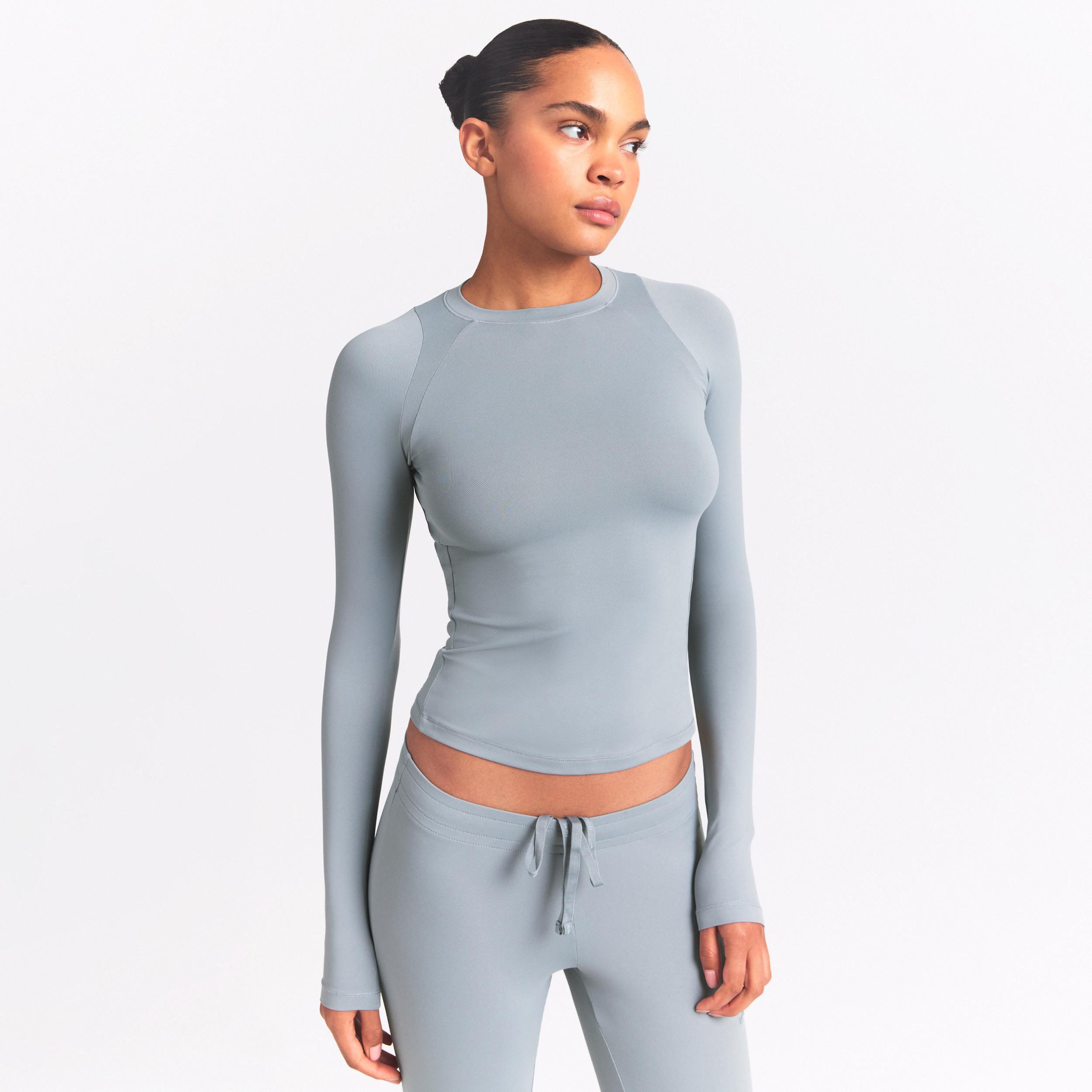 Nike Women's SKIMS Airy Long-Sleeve Crew-Neck Top by NIKE
