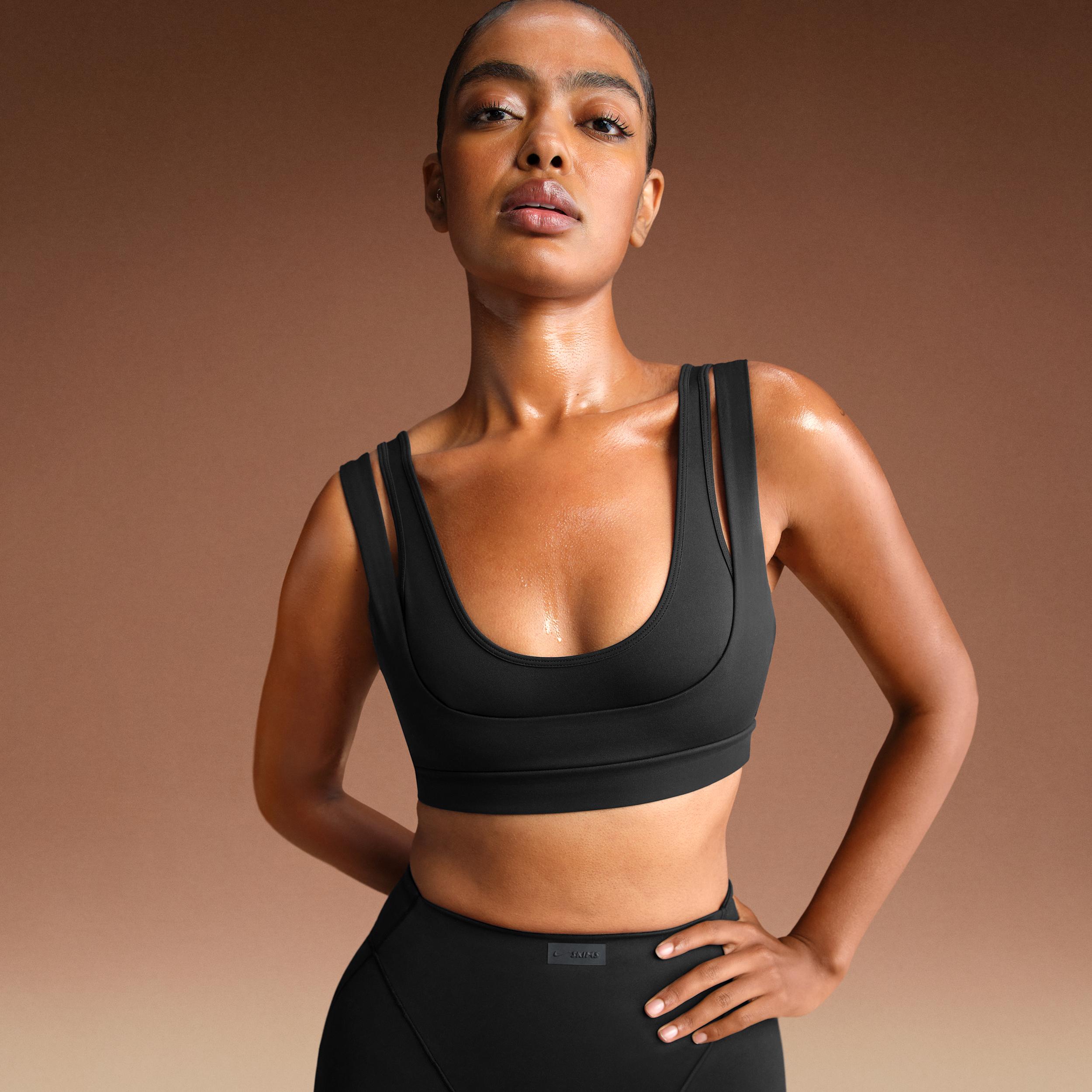 Nike Women's SKIMS Matte Double-Strap Scoop Bra by NIKE