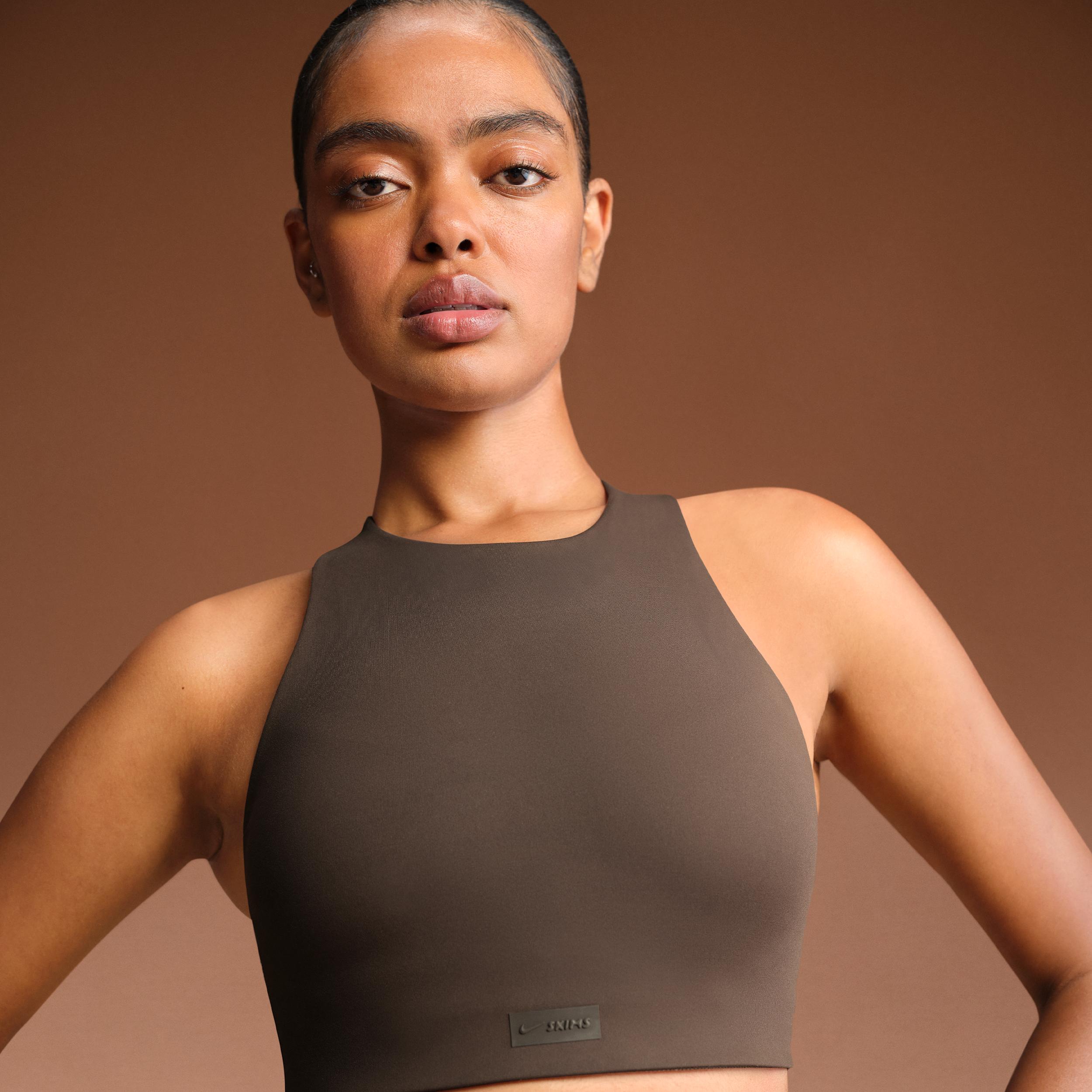 Nike Women's SKIMS Matte High-Neck Bra by NIKE