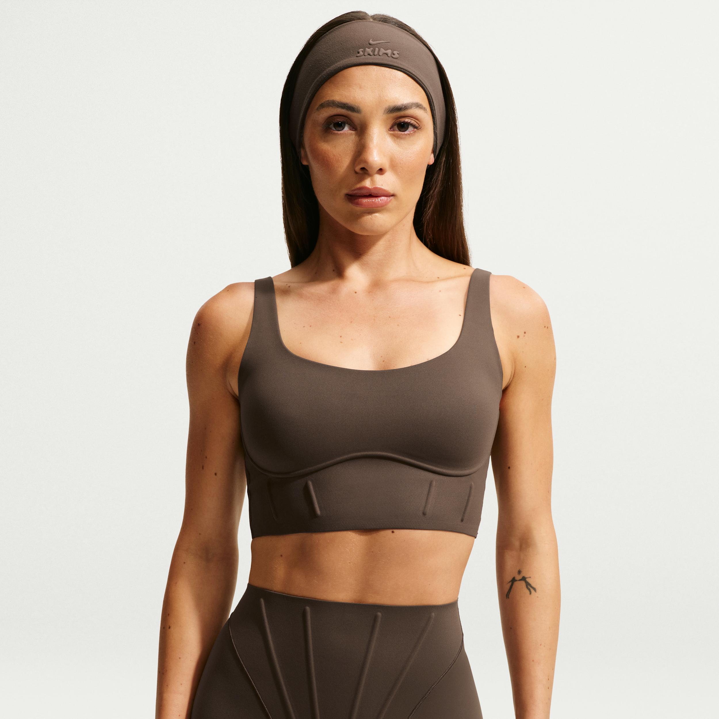Nike Women's SKIMS Matte Long-Line Corset Bra by NIKE