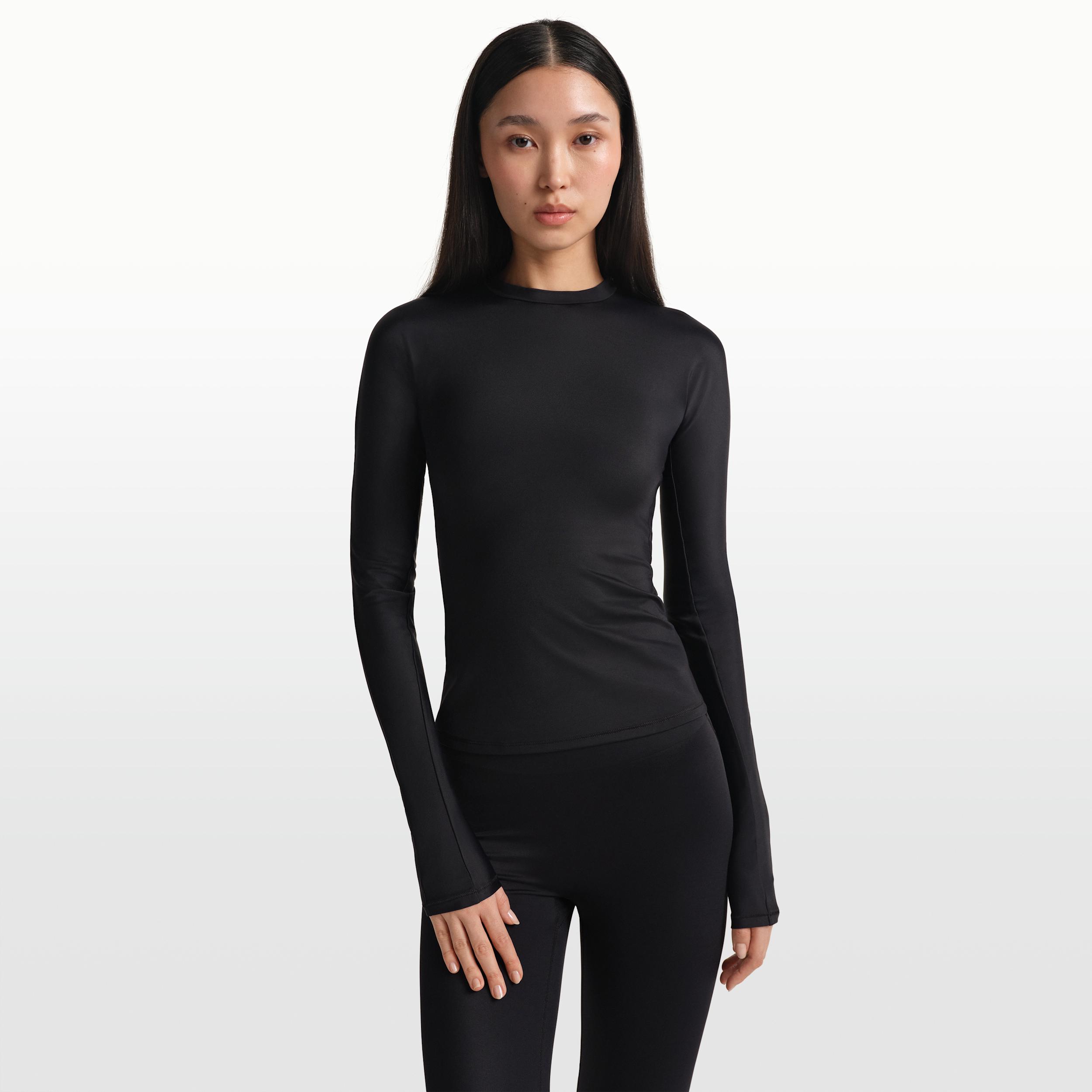 Nike Women's SKIMS Shine Long-Sleeve Crew-Neck Top by NIKE