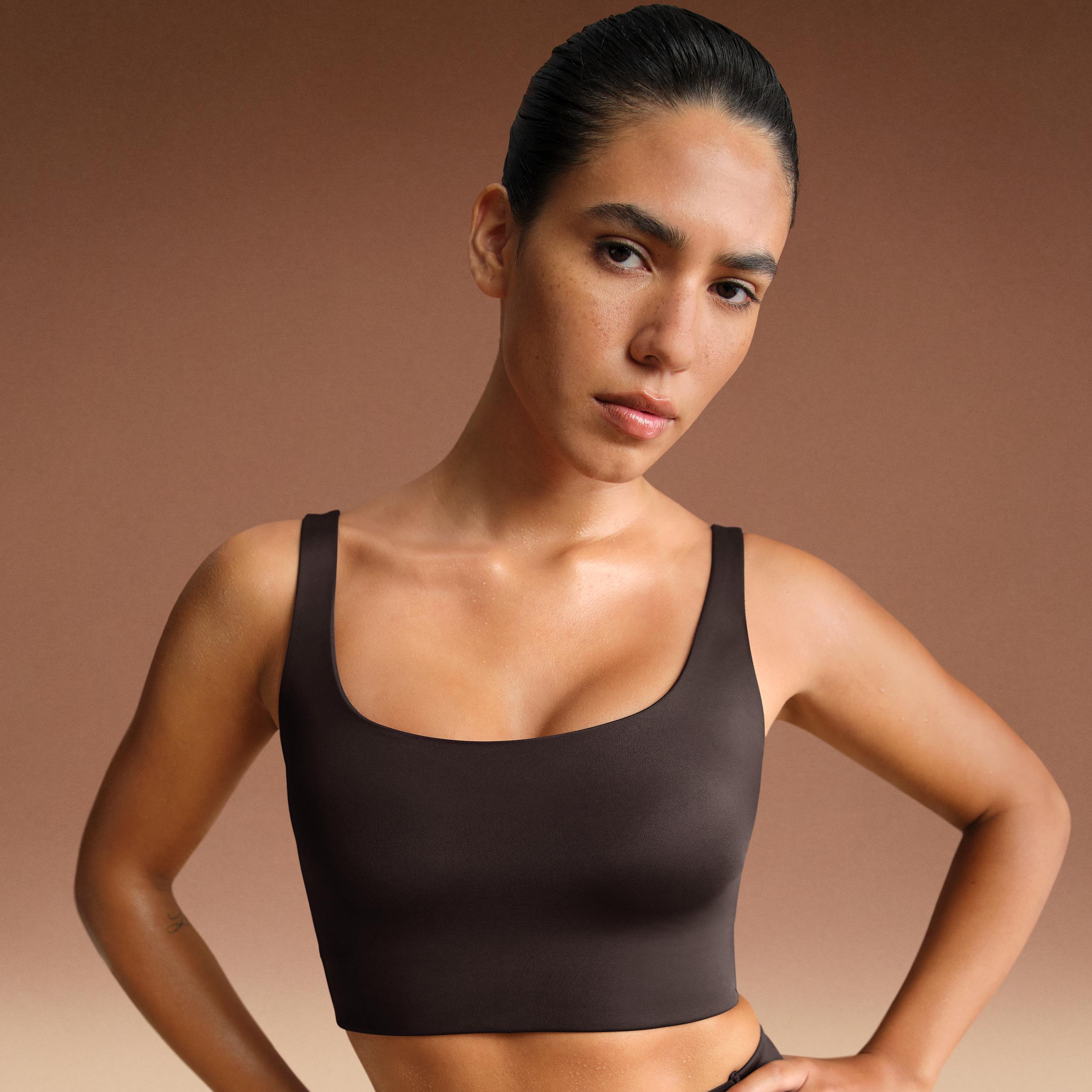 Nike Women's SKIMS Shine Scoop-Neck Bra Top by NIKE