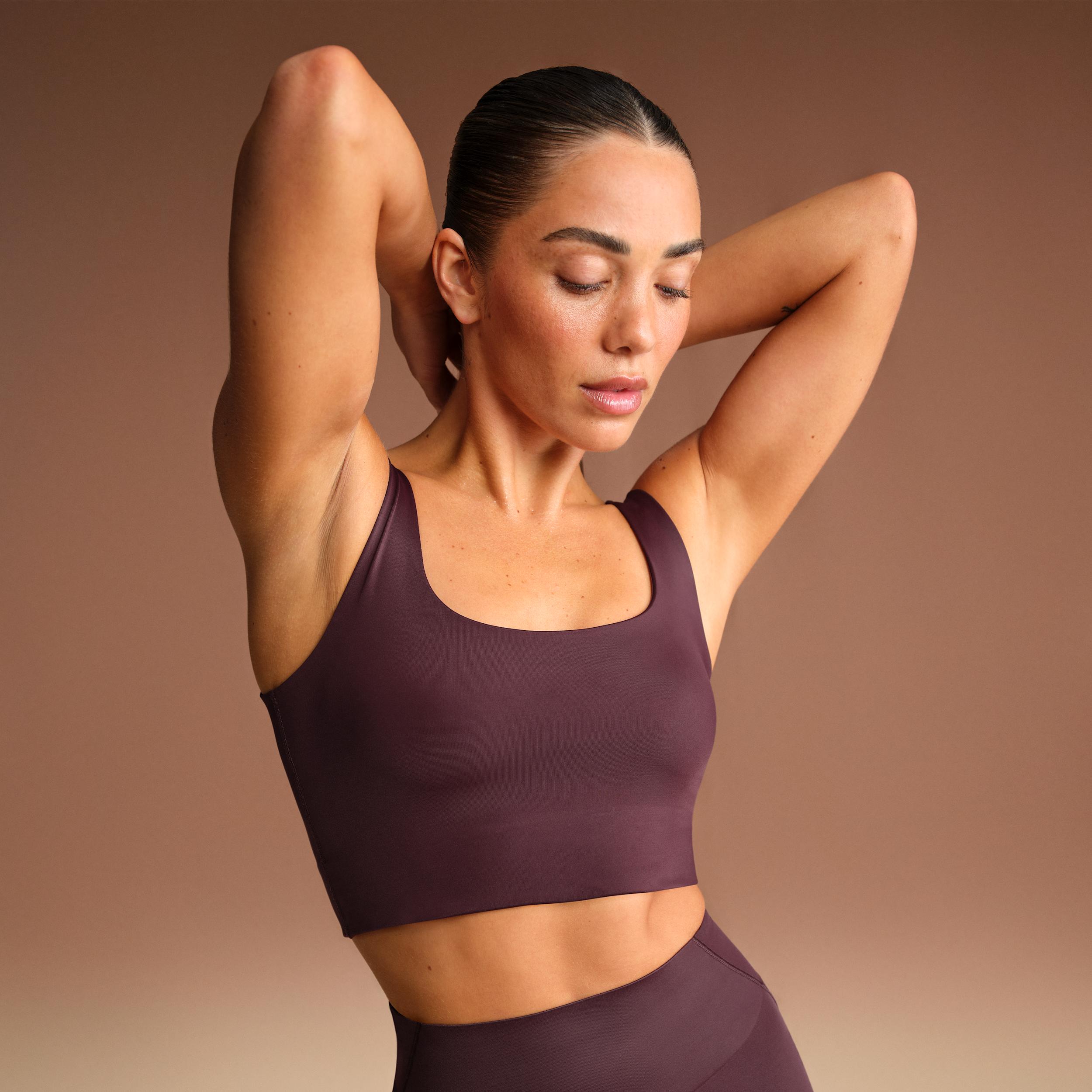 Nike Women's SKIMS Shine Scoop-Neck Bra Top by NIKE