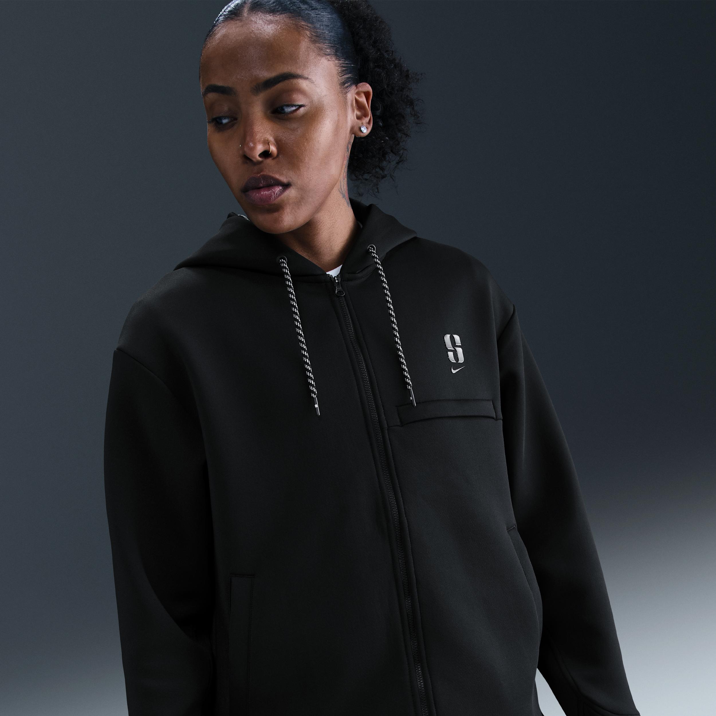 Nike Women's Sabrina Dri-FIT Loose Full-Zip Basketball Hoodie by NIKE