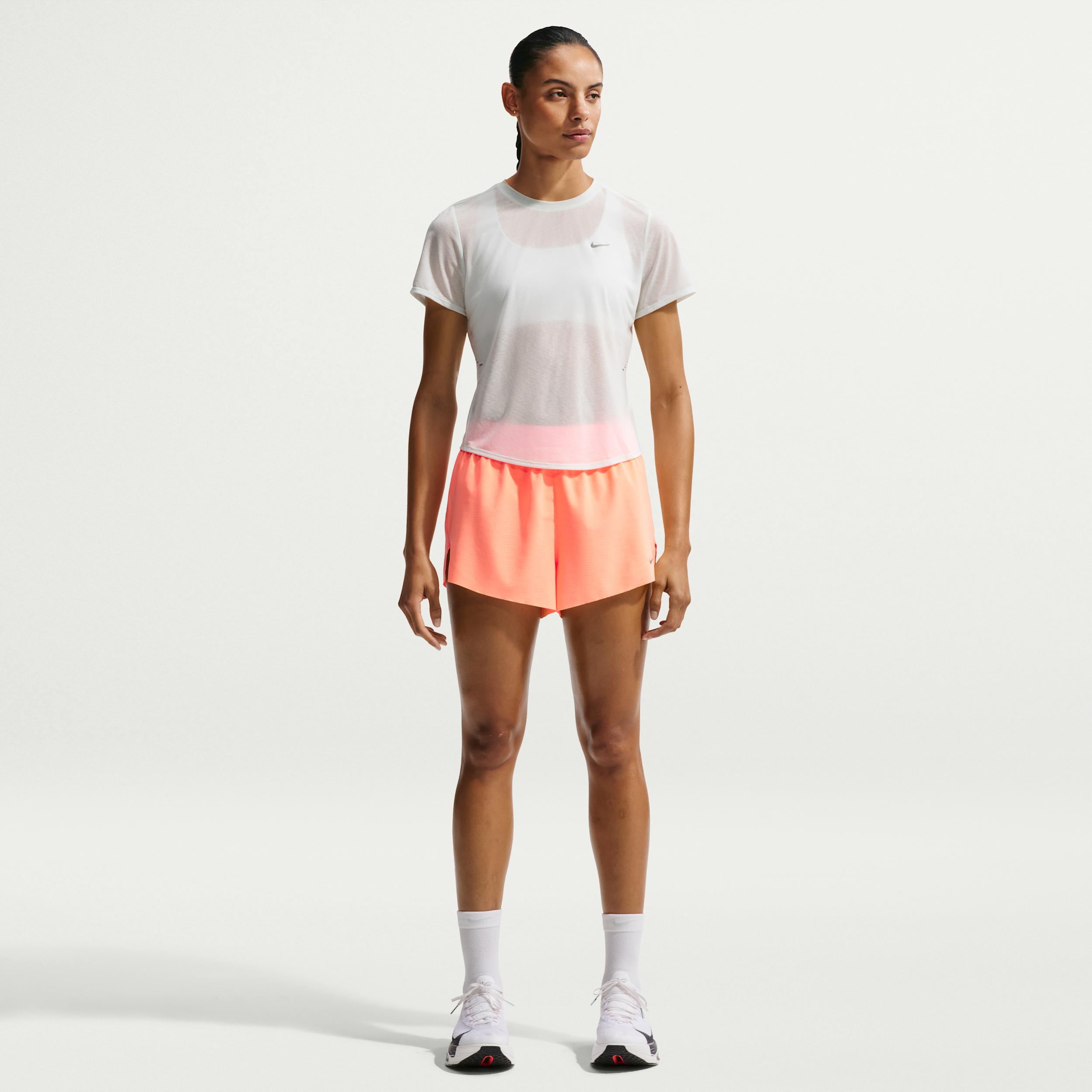 Nike Women's Swift Breathe Dri-FIT Mid-Rise 2.5" Brief-Lined Running Shorts by NIKE