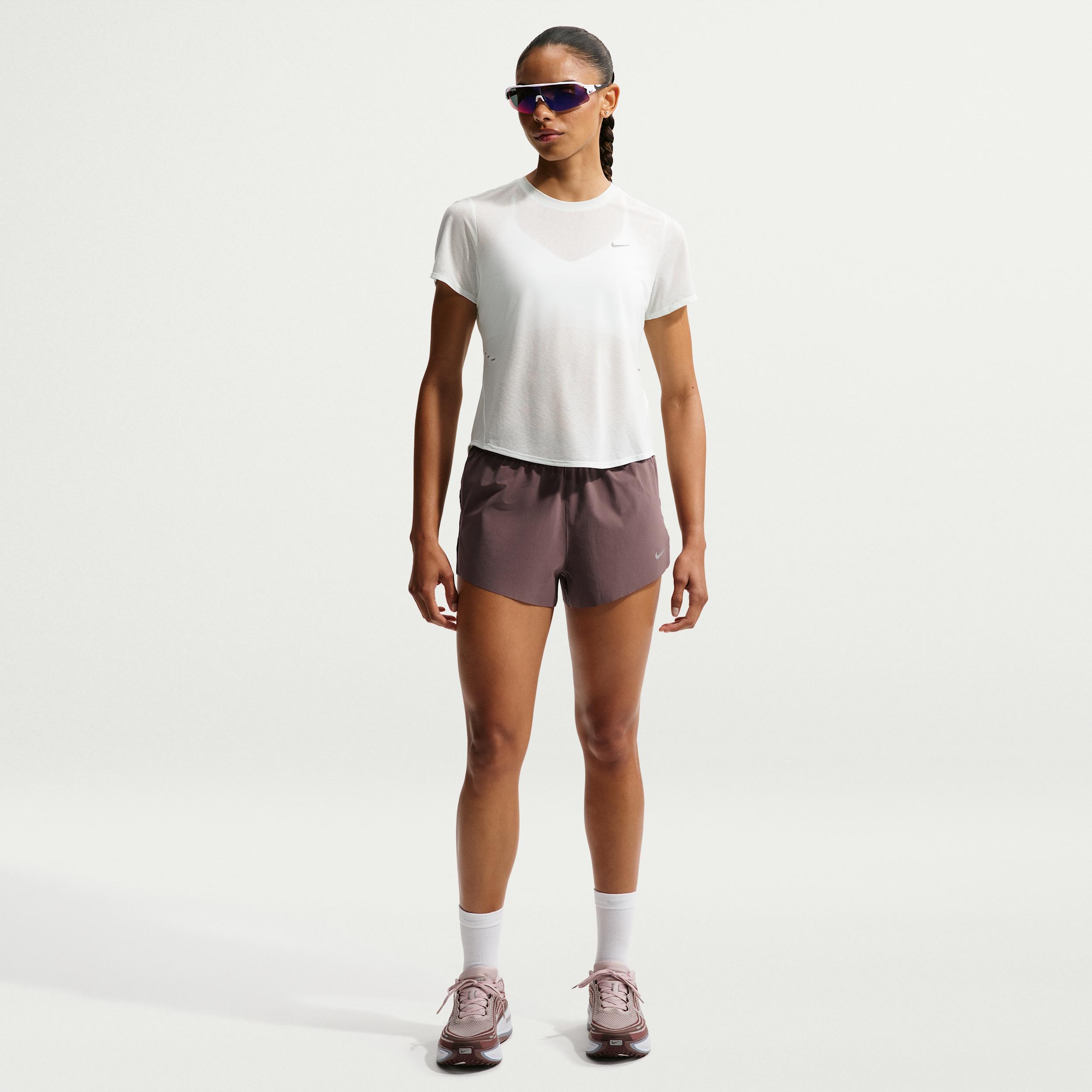 Nike Women's Swift Dri-FIT Mid-Rise 2.5" Brief-Lined Running Shorts by NIKE