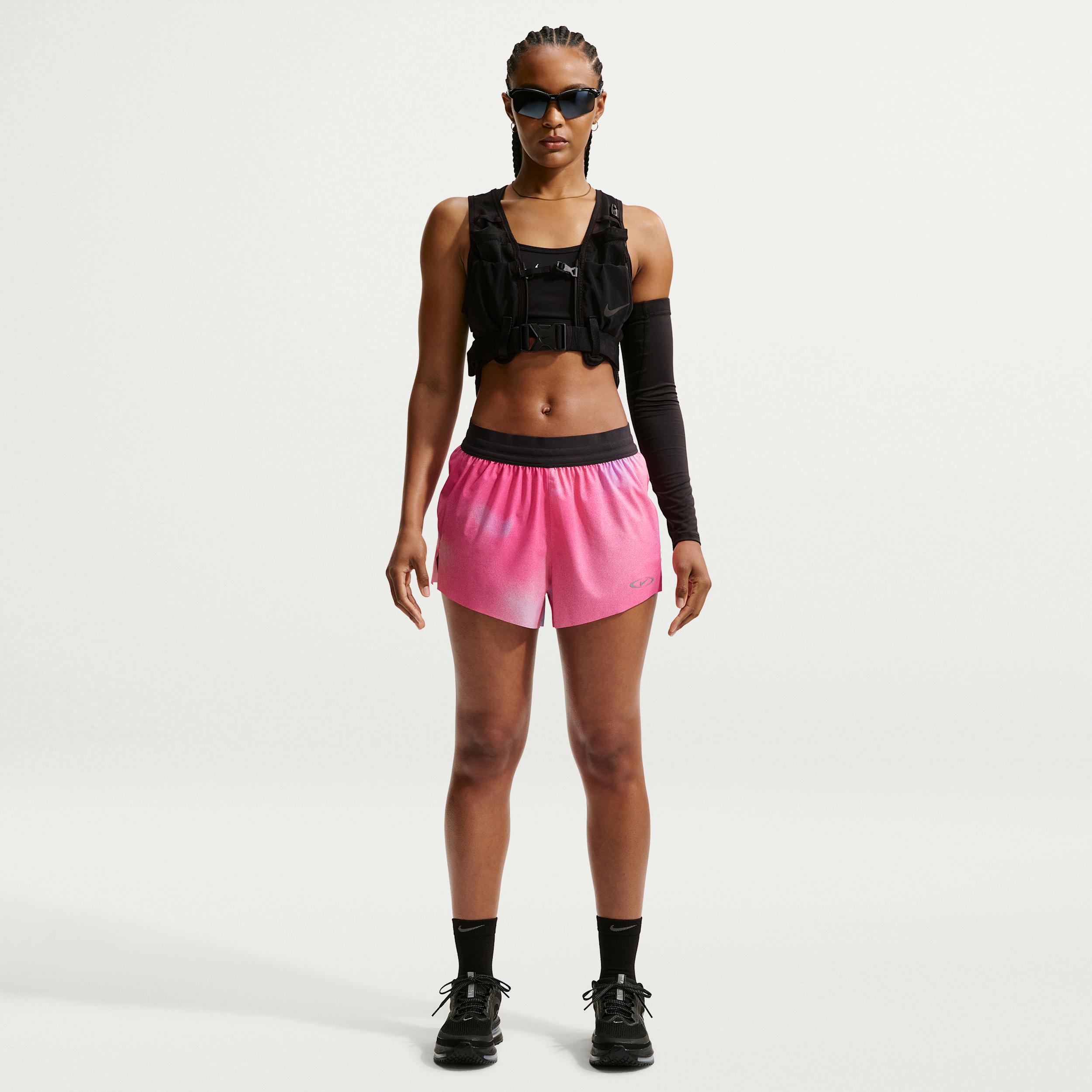 Nike Women's Swift Dri-FIT Mid-Rise 2.5" Brief-Lined Running Shorts by NIKE