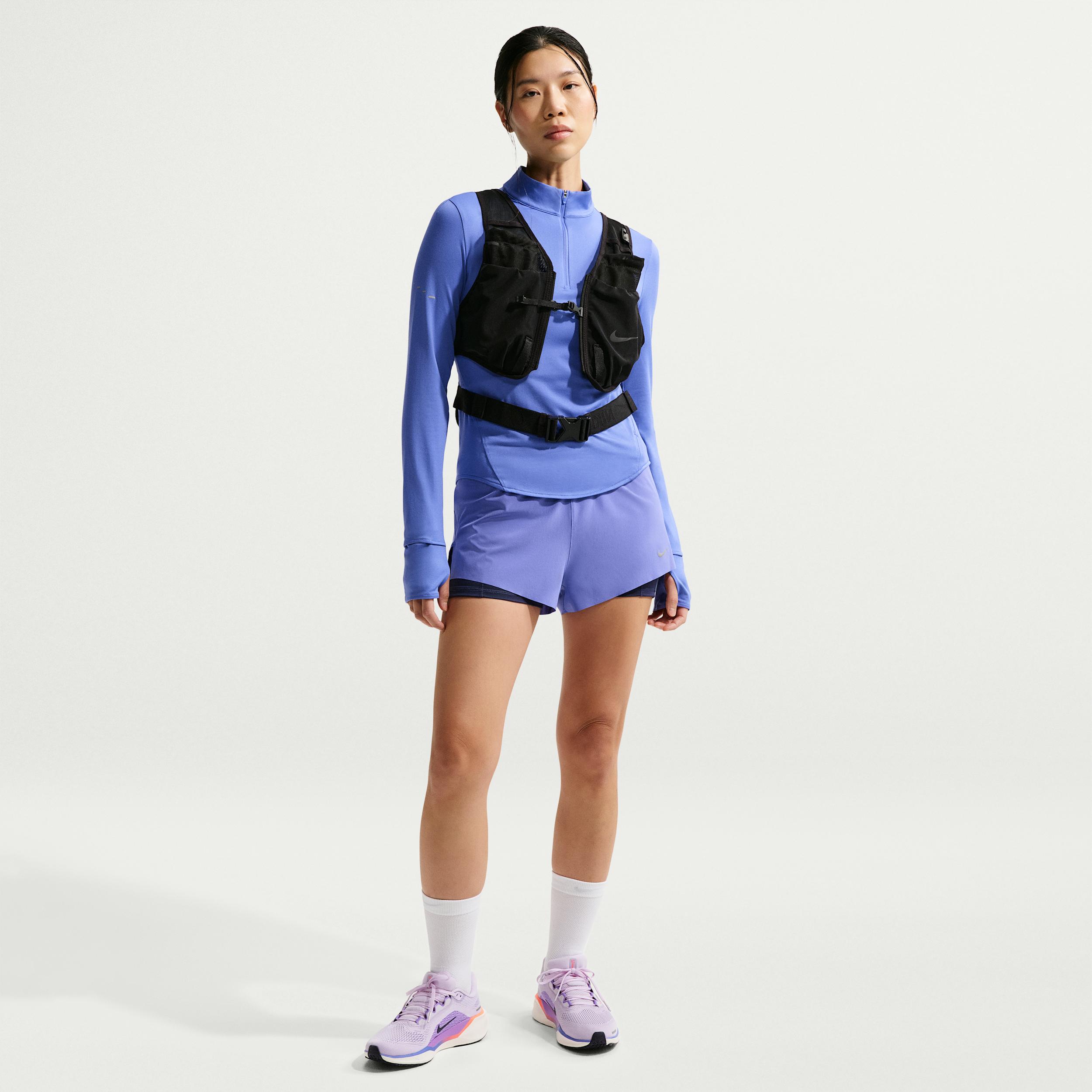 Nike Women's Swift Dri-FIT Mid-Rise 2-in-1 Running Shorts by NIKE
