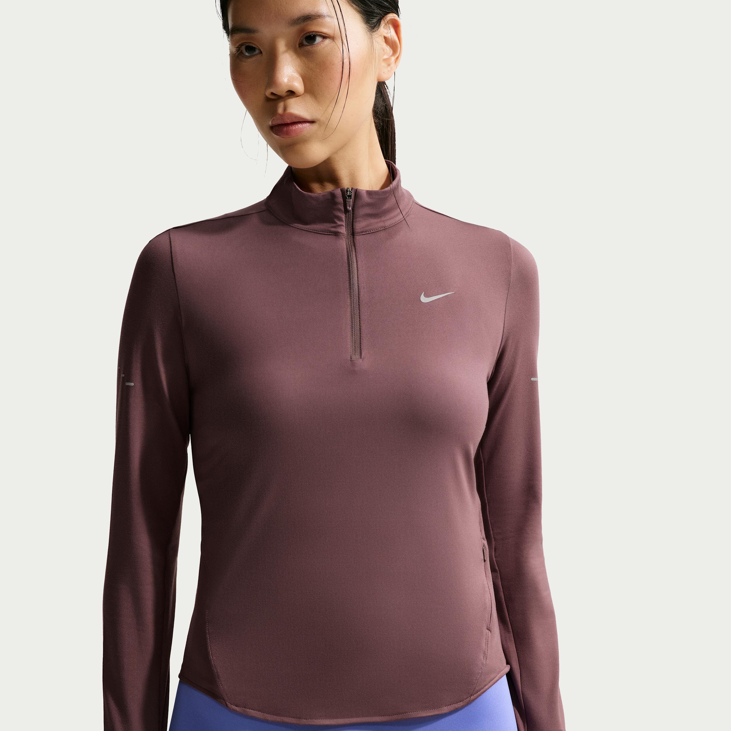 Nike Women's Swift Dri-FIT UV 1/4-Zip Running Top by NIKE