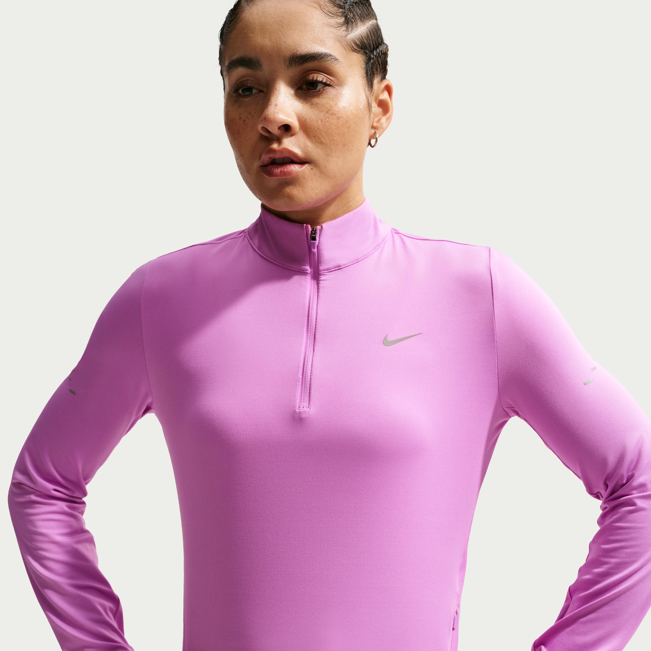 Nike Women's Swift Dri-FIT UV 1/4-Zip Running Top by NIKE