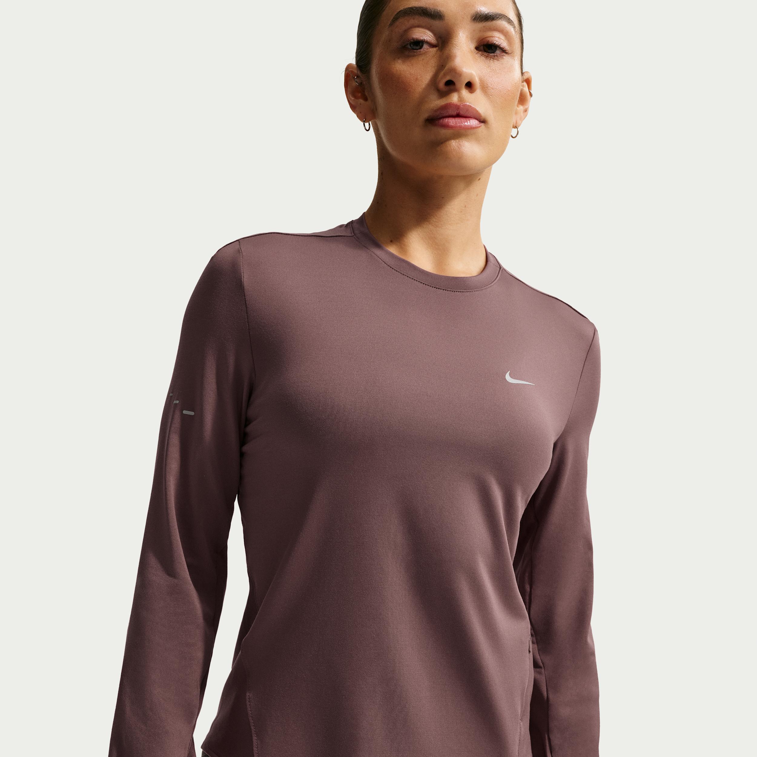 Nike Women's Swift Dri-FIT UV Long-Sleeve Crew-Neck Running Top by NIKE