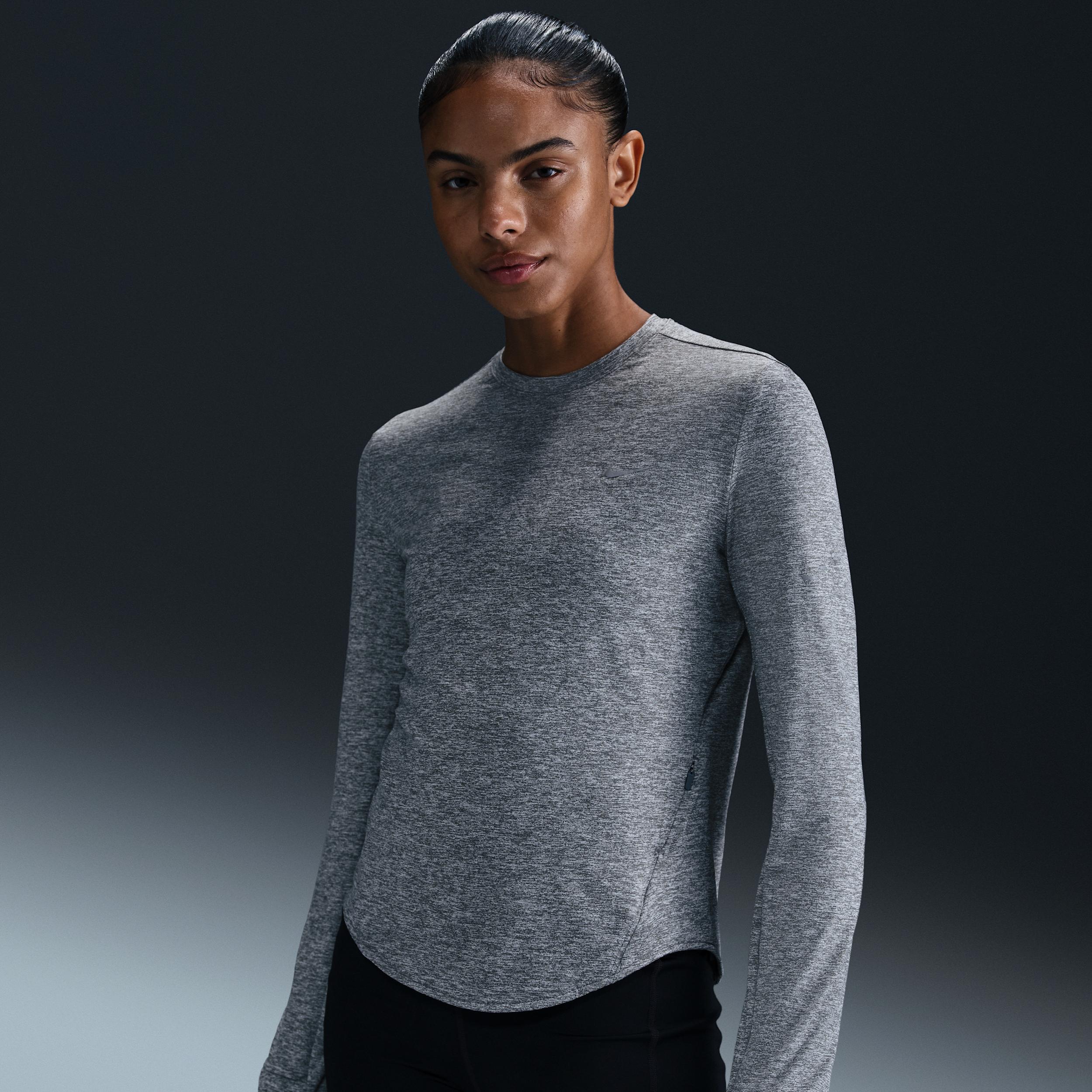 Nike Women's Swift Dri-FIT UV Long-Sleeve Crew-Neck Running Top by NIKE