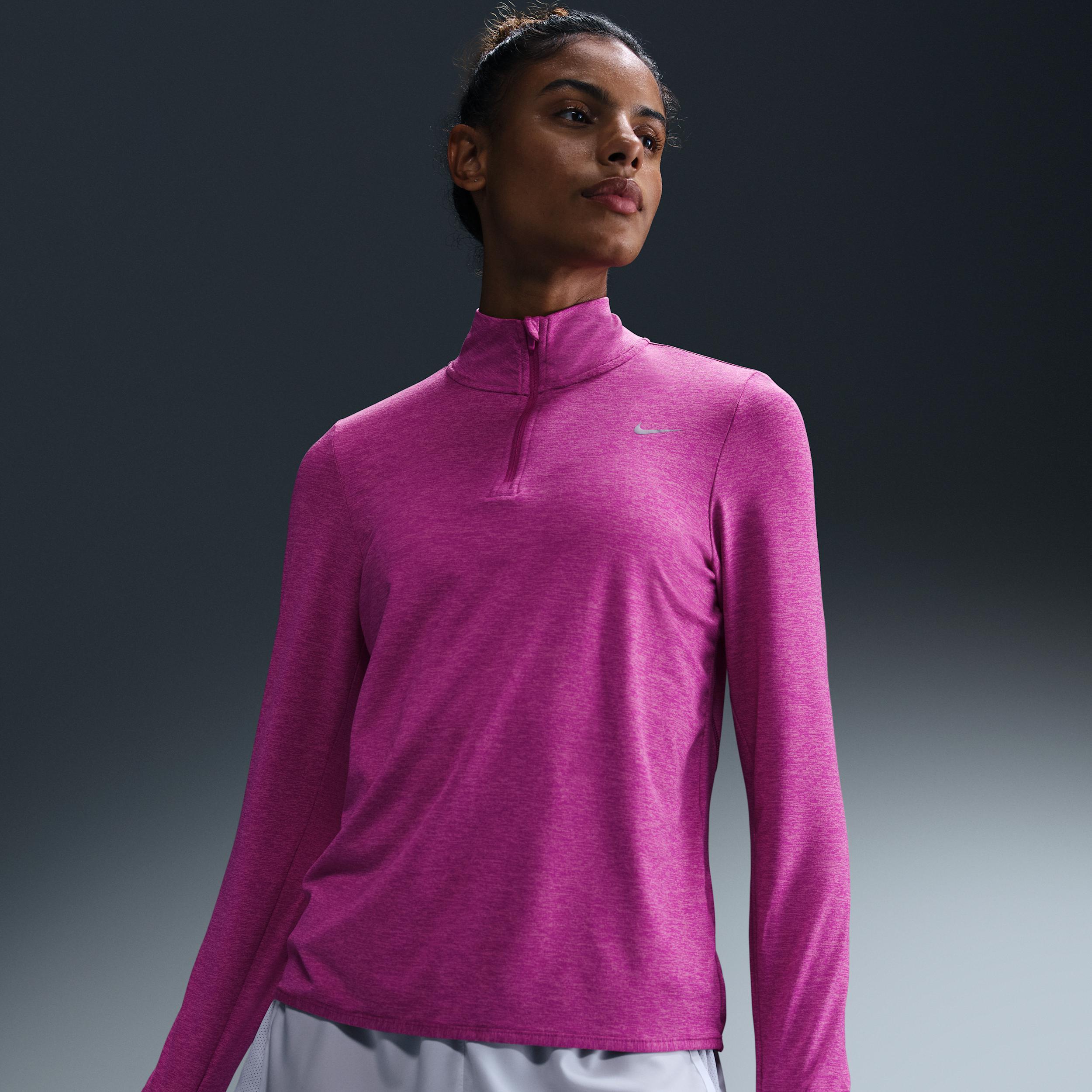 Nike Women's Swift Element UV Protection 1/4-Zip Running Top by NIKE